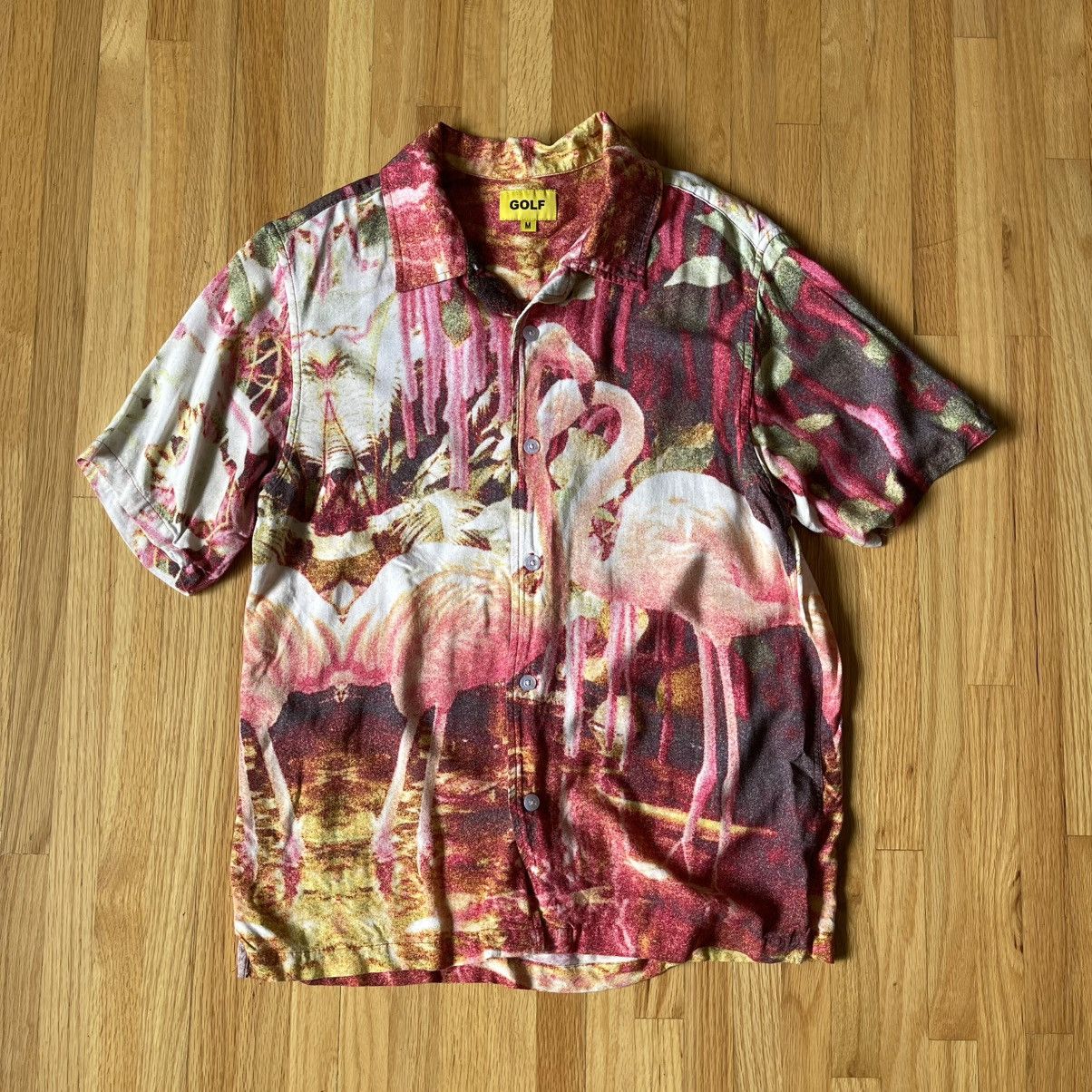 Golf Wang Flamingo button up Size US M / EU 48-50 / 2 - 1 Thumbnail