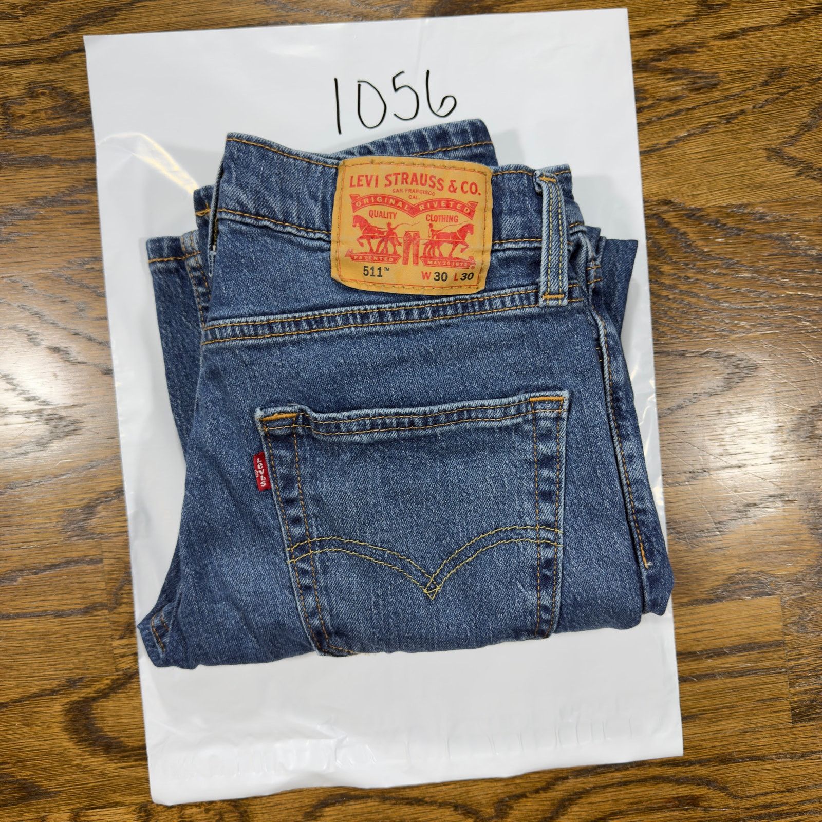 Levi's Levi's 511 Slim Fit Jeans 30x30 Medium Wash Blue Denim Size US 30 / EU 46 - 8 Thumbnail