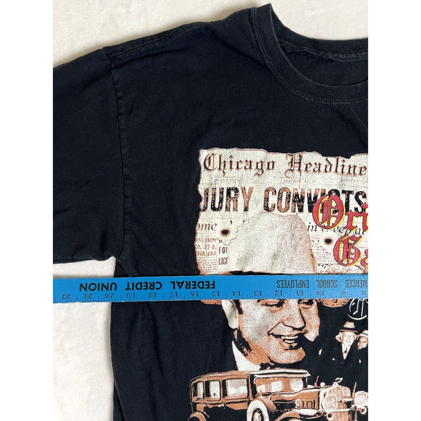 Vintage VINTAGE Al Capone Mobster T-Shirt Size M Black Men Short Sleeve Graphic Print 90s Classic Movie Jury Convicts Capone Y2K Size US M / EU 48-50 / 2 - 3 Thumbnail
