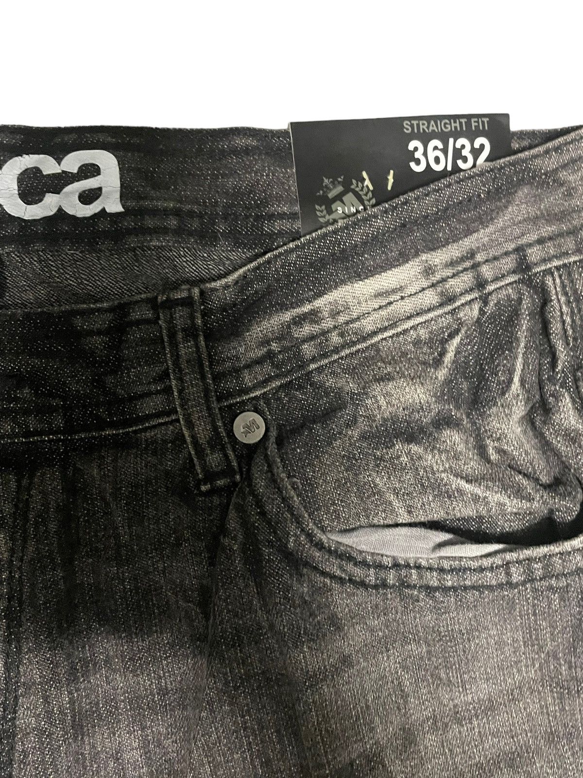 Mecca × Vintage Mecca Charcoal Wash Baggy Denim Jeans 36x32 Size US 36 / EU 52 - 2 Thumbnail