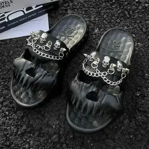 VIBE Skull Monster Slippers. Size US 12 / EU 45 - 2 Thumbnail