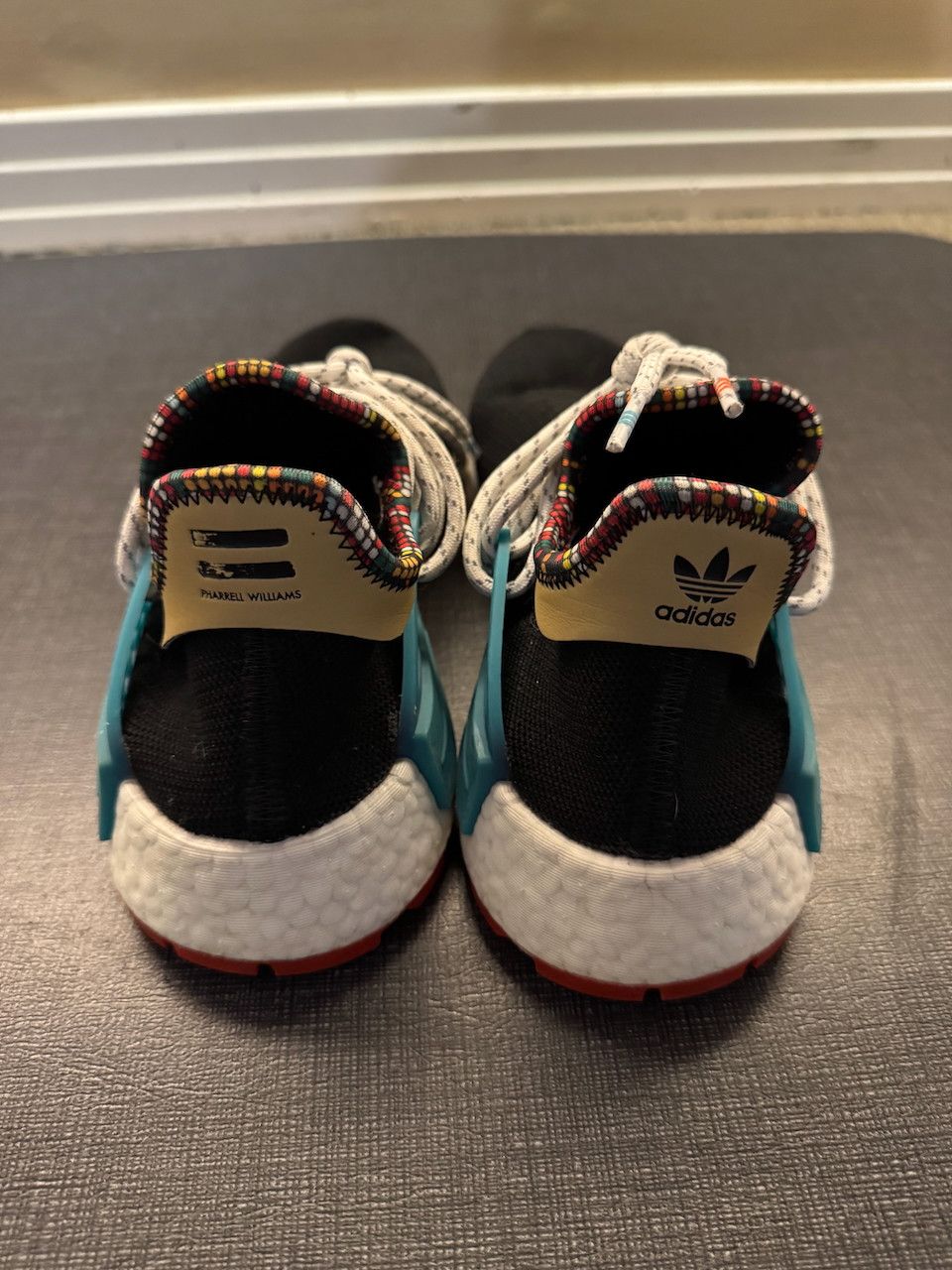 Adidas × Pharrell adidas Originals x Pharrell Williams Solar Hu NMD Black Size US 6.5 / EU 39-40 - 4 Thumbnail