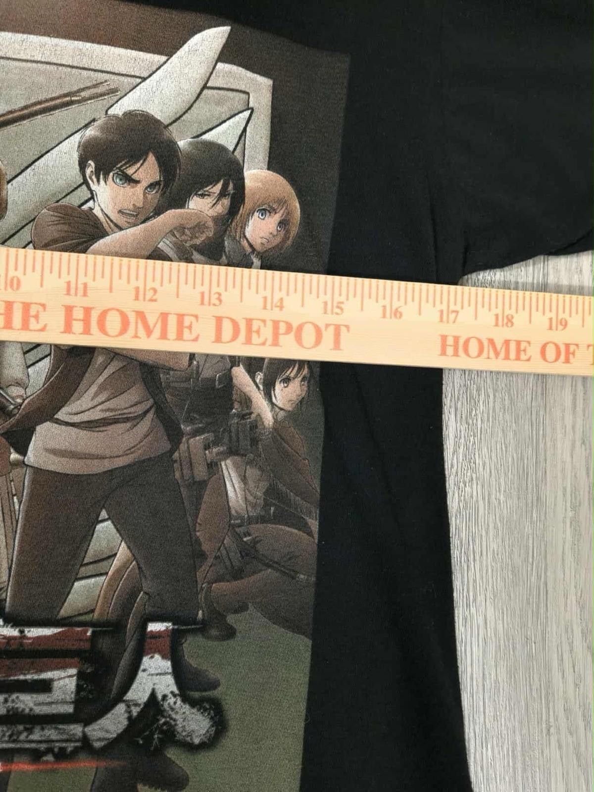 Ripple Junction Anime Attack on Titans T-Shirt Black Graphic Season 3 #6 Size US S / EU 44-46 / 1 - 2 Thumbnail