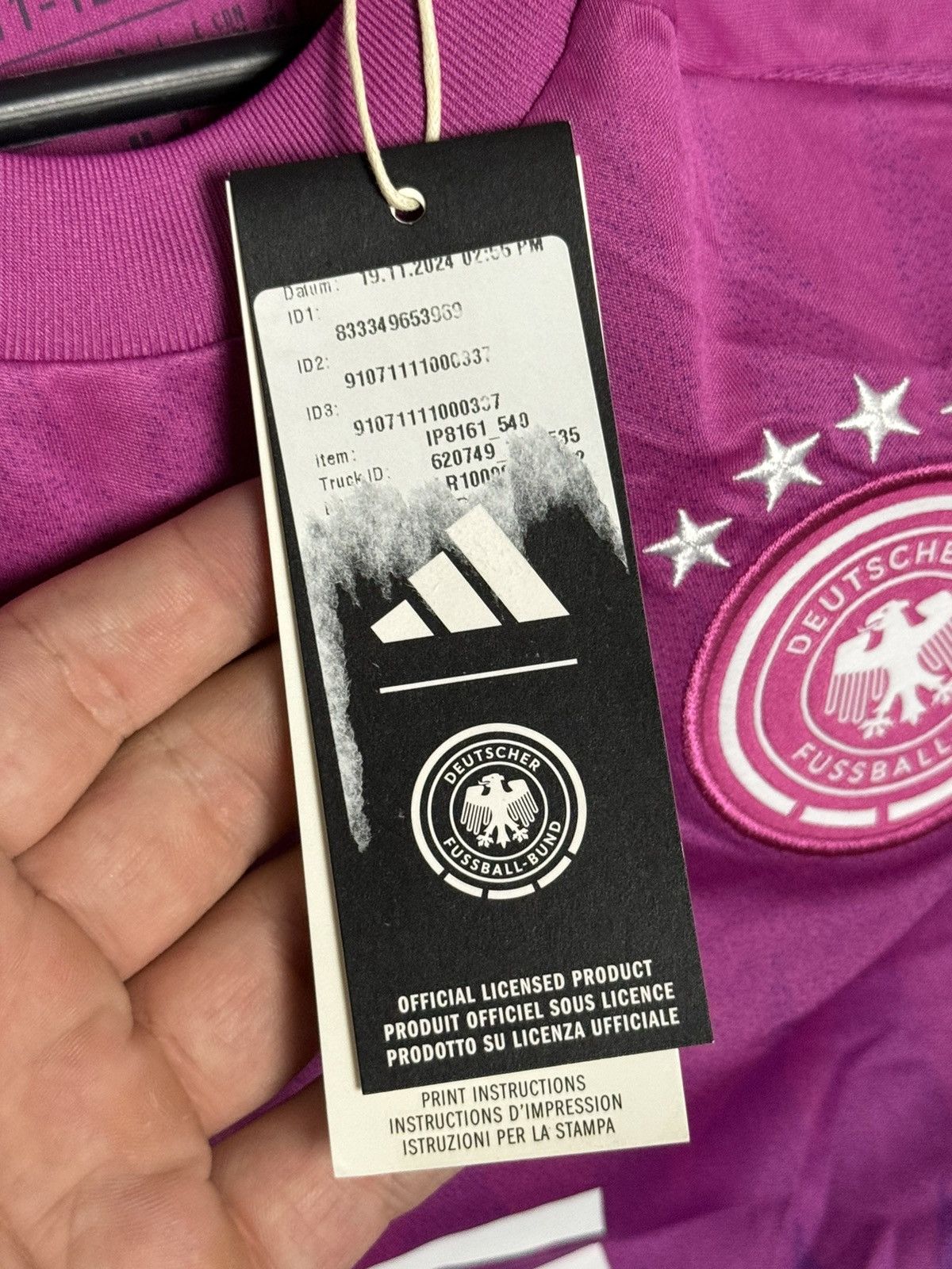 Adidas KIDS New Germany 2024 Away Kimmich Football Jersey T-Shirt Size US XS / EU 42 / 0 - 9 Thumbnail