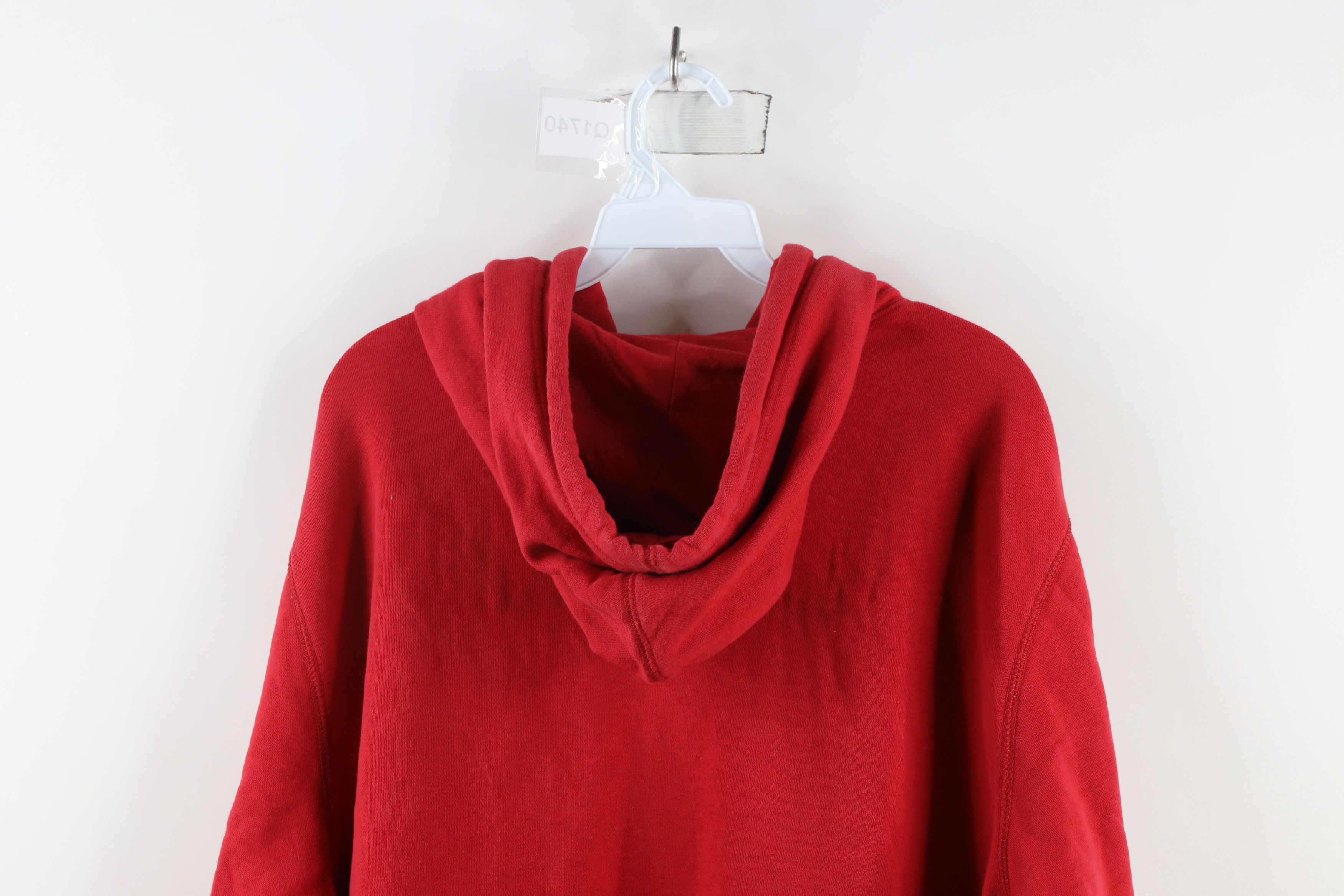 Nike Vintage Nike Travis Scott Mini Swoosh Hoodie Sweatshirt Red Size US XXL / EU 58 / 5 - 12 Thumbnail