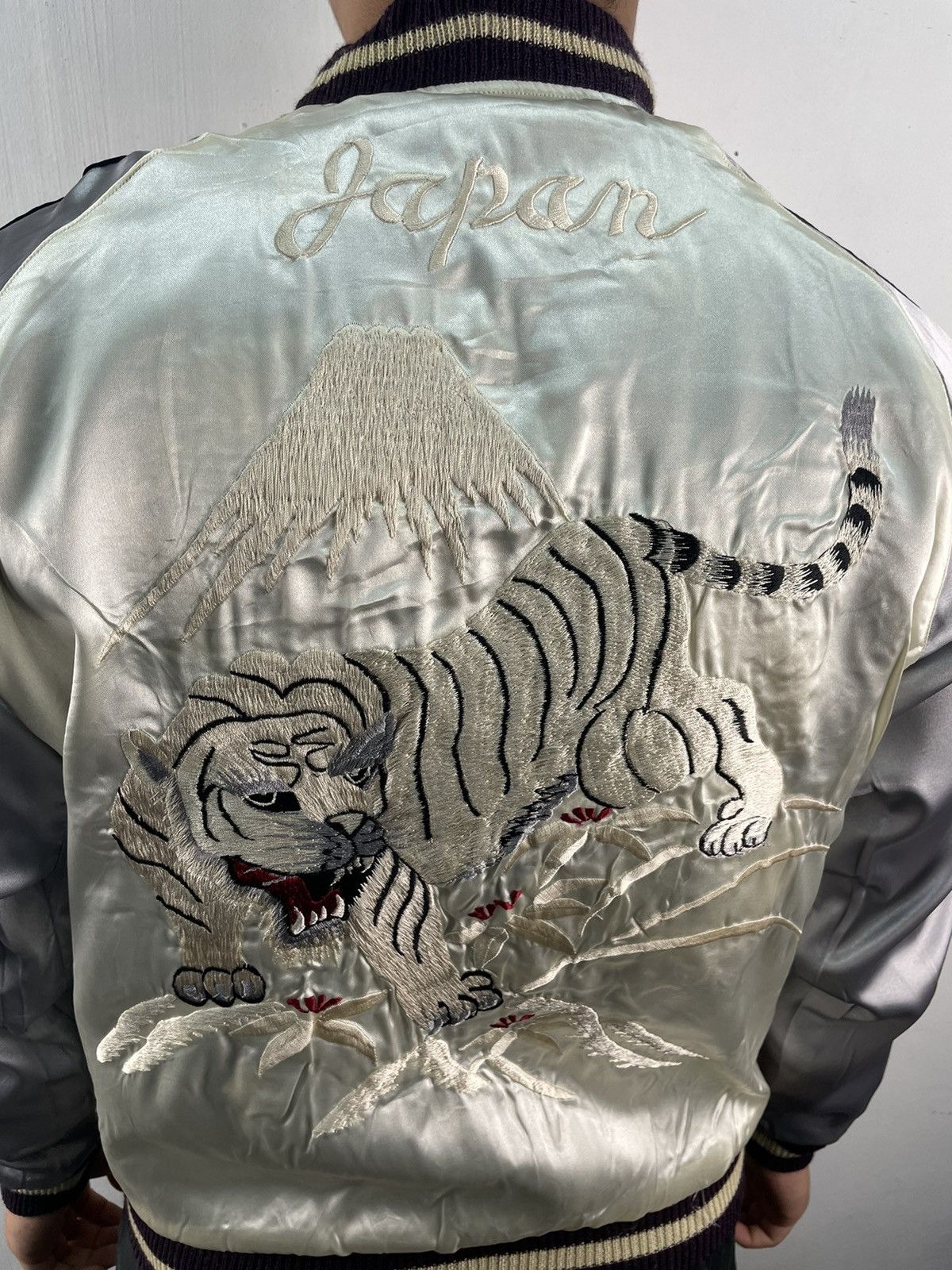Japanese Brand Sukajan Toyo Vintage Reversible Jacket Skull Navy Tiger Size US S / EU 44-46 / 1 - 11 Thumbnail
