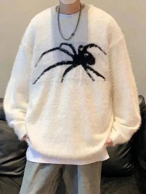 Other Fashion hip hop fluffy spider knitted sweater knitwear Size US M / EU 48-50 / 2 - 7 Thumbnail