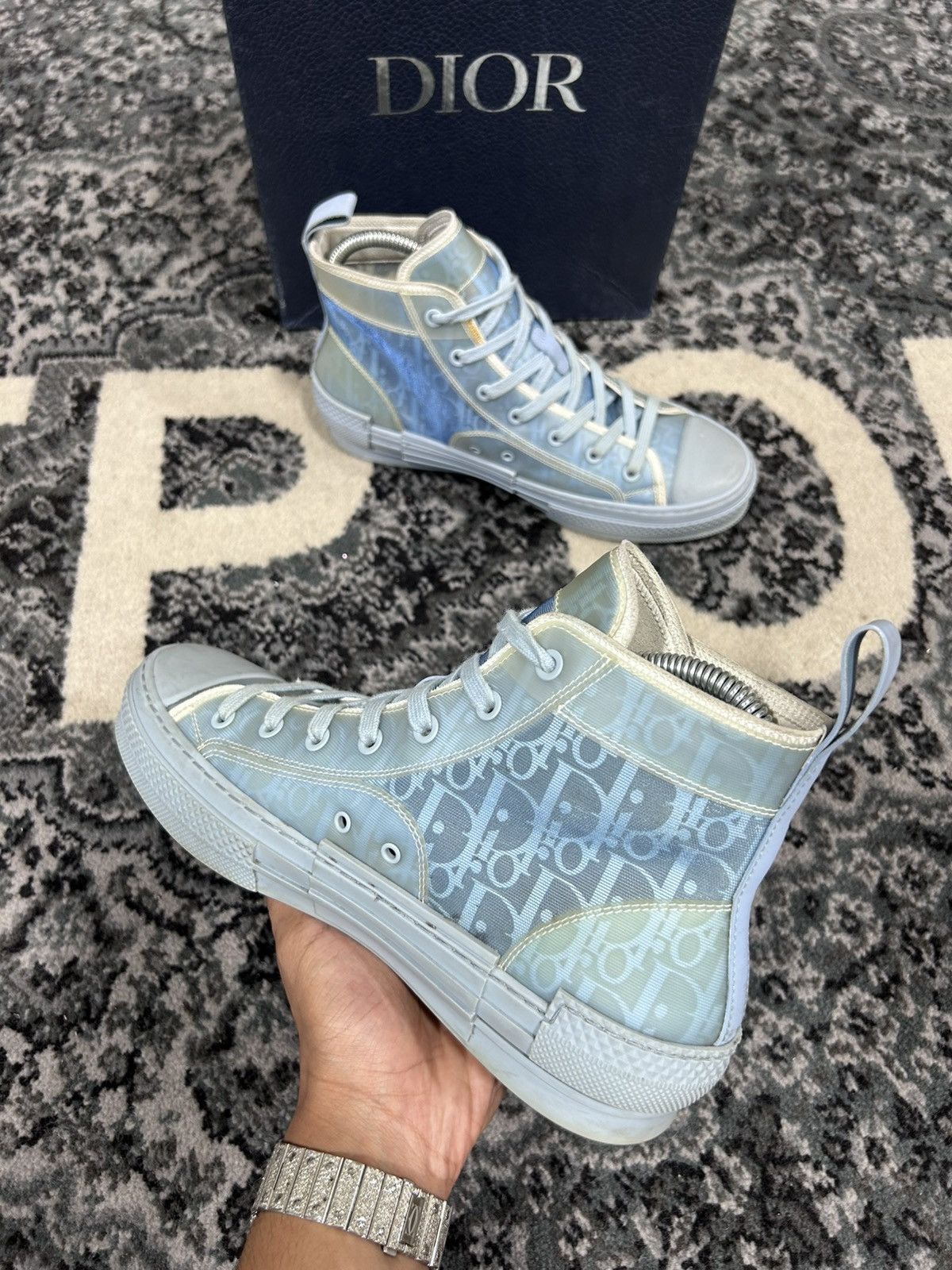 Dior Dior B23 High-Top Size 7US/40EU Size US 7 / EU 40 - 3 Thumbnail