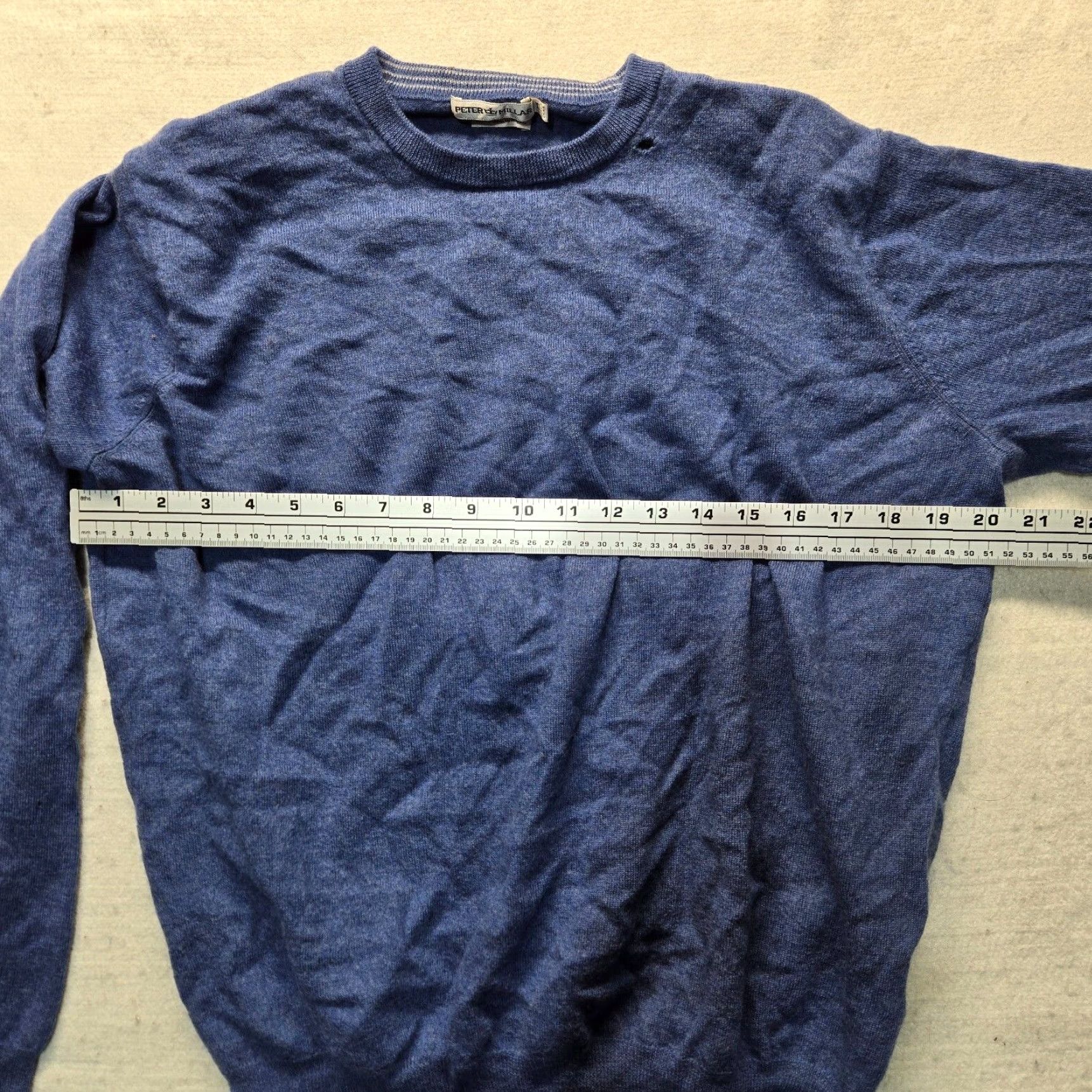 Peter Millar Peter Millar Sweater Shirt Mens XL Blue Merino Wool Long Sleeve Knit Pullover Crew Neck Casual Classic Winter Size US XL / EU 56 / 4 - 4 Thumbnail