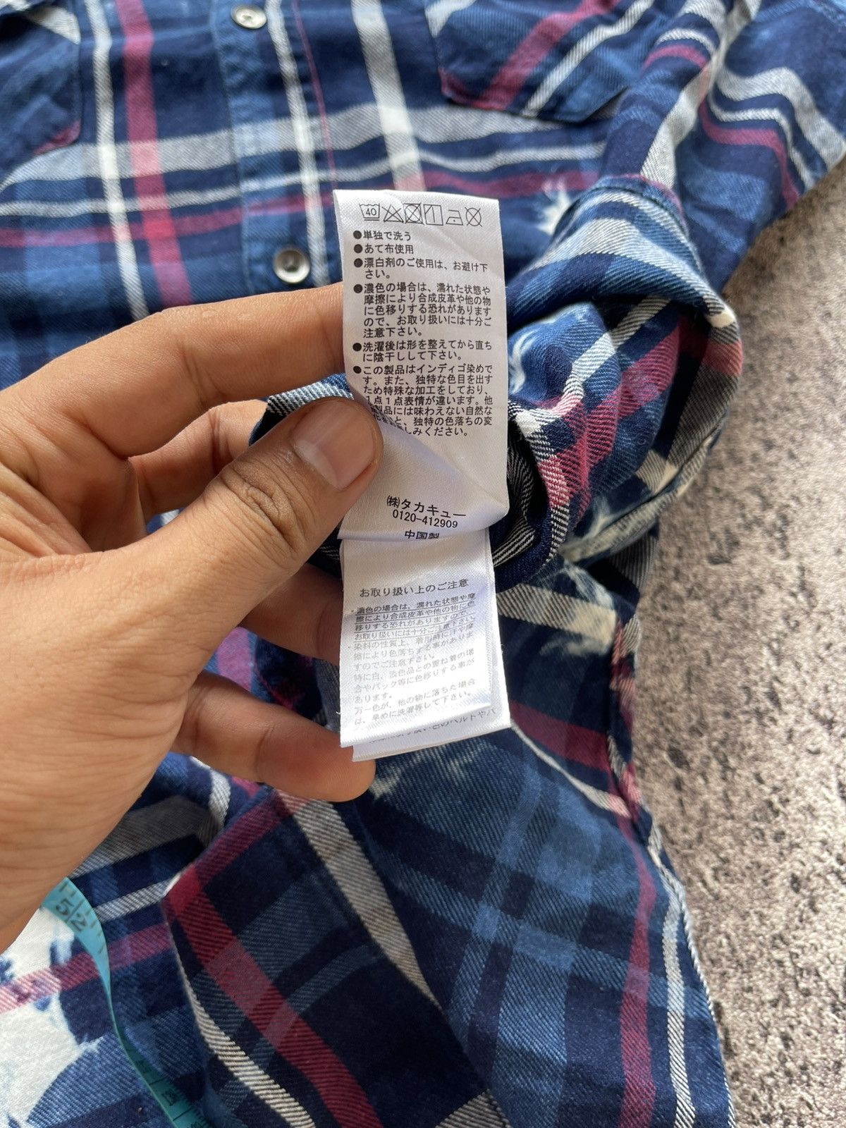 semanticdesign Semanticdesign Bleached plaid shirt Size US L / EU 52-54 / 3 - 9 Thumbnail