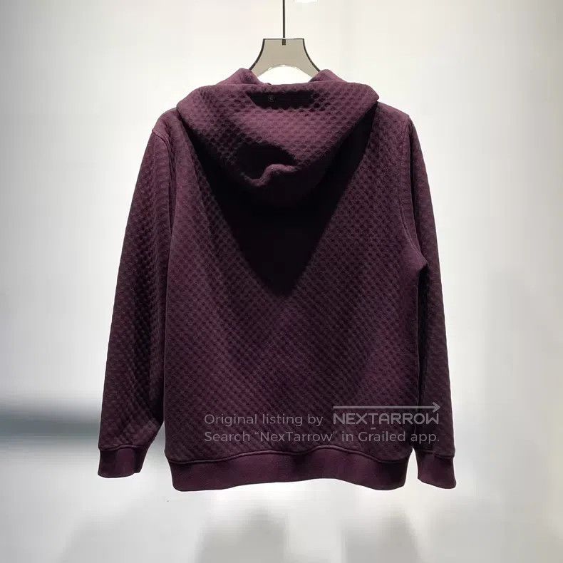 Givenchy Givenchy Red Subtle Patterned Zip-Up Hoodie Size US M / EU 48-50 / 2 - 6 Thumbnail