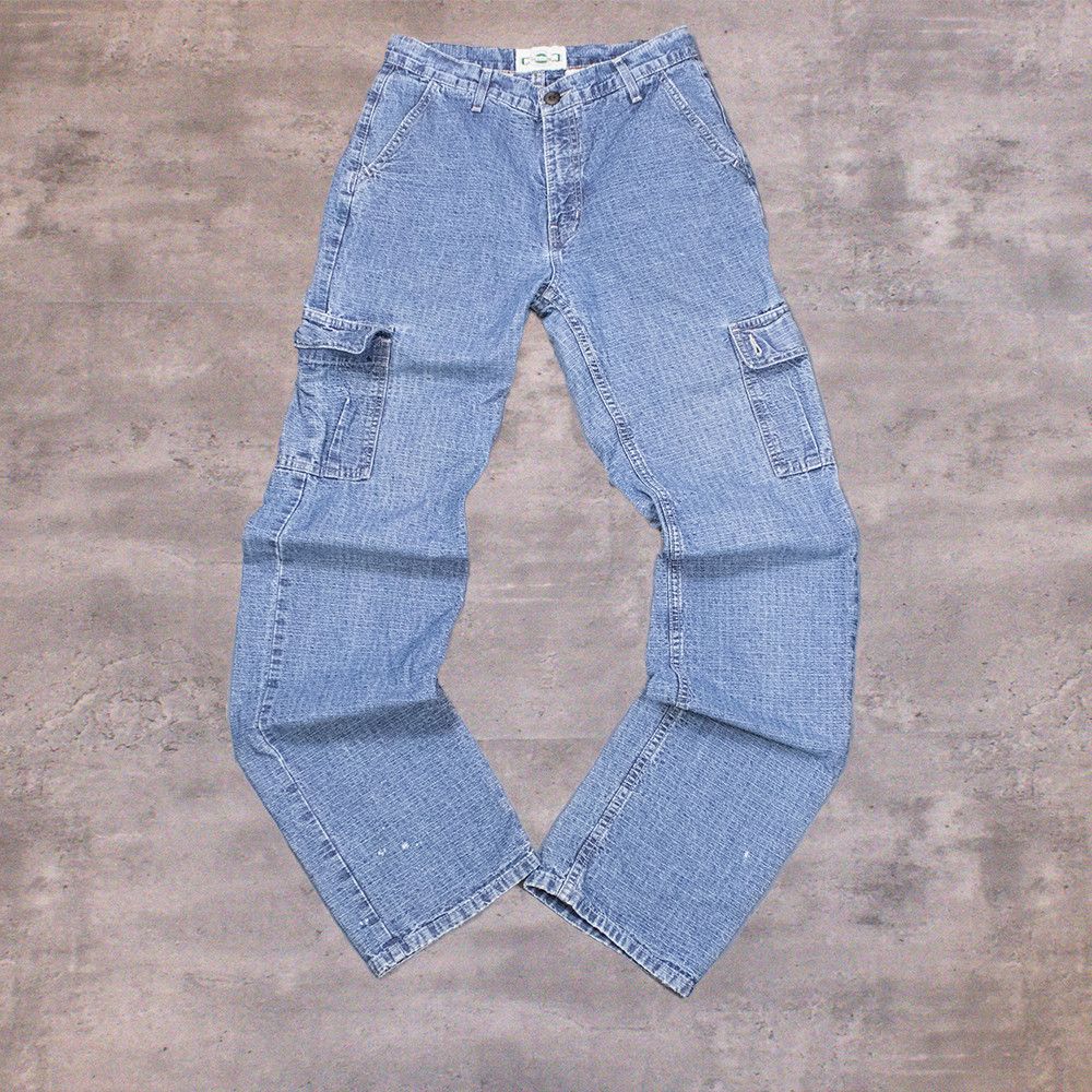 Japanese Brand Vintage 1990's Tall Girl Baggy Relax Fit Denim Pant's Size US 28 / EU 44 - 1 Thumbnail
