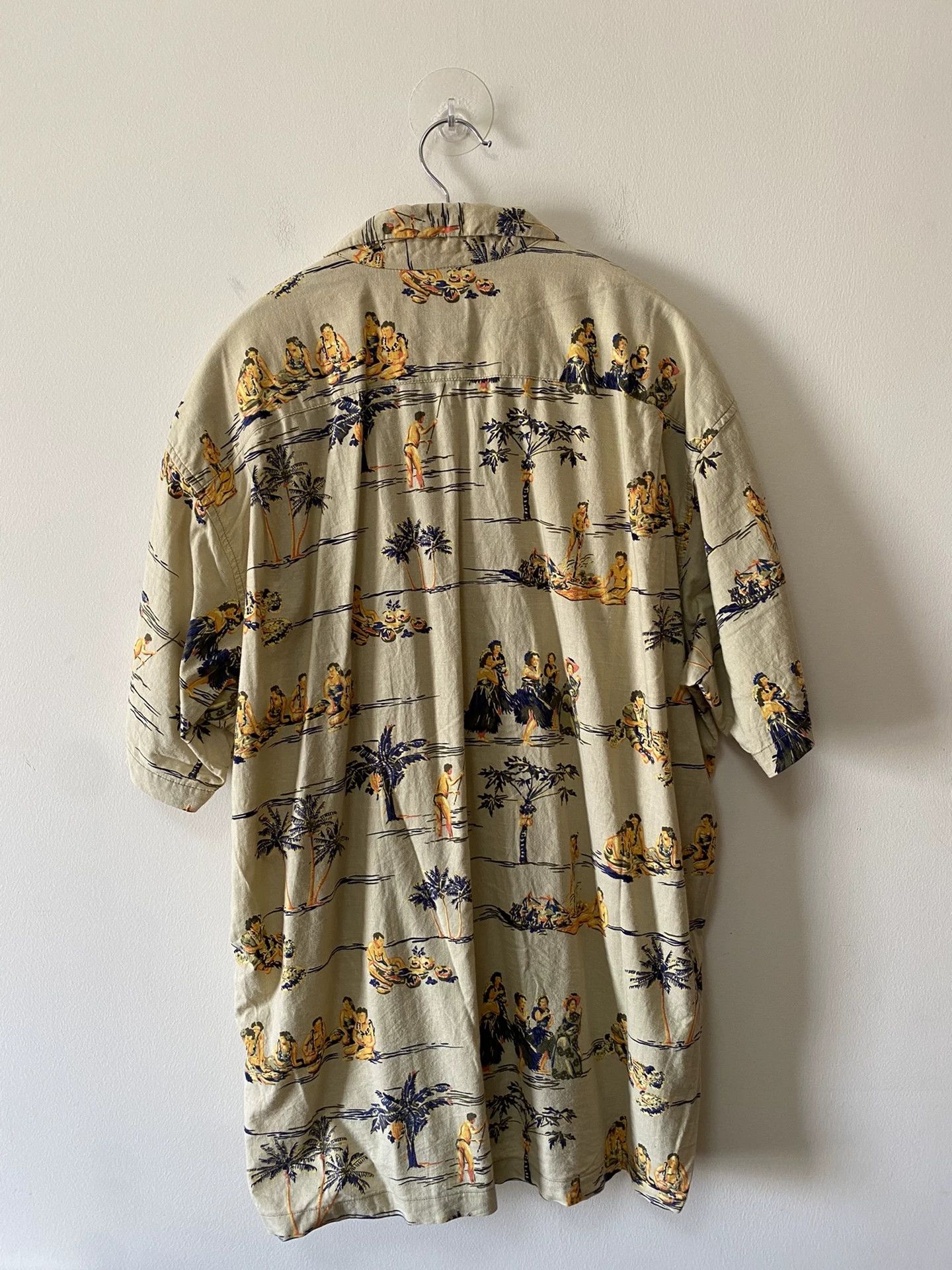 Stussy Vintage Stussy 90s Hawaiian Shirt Tribal Print Size L Size US L / EU 52-54 / 3 - 2 Thumbnail