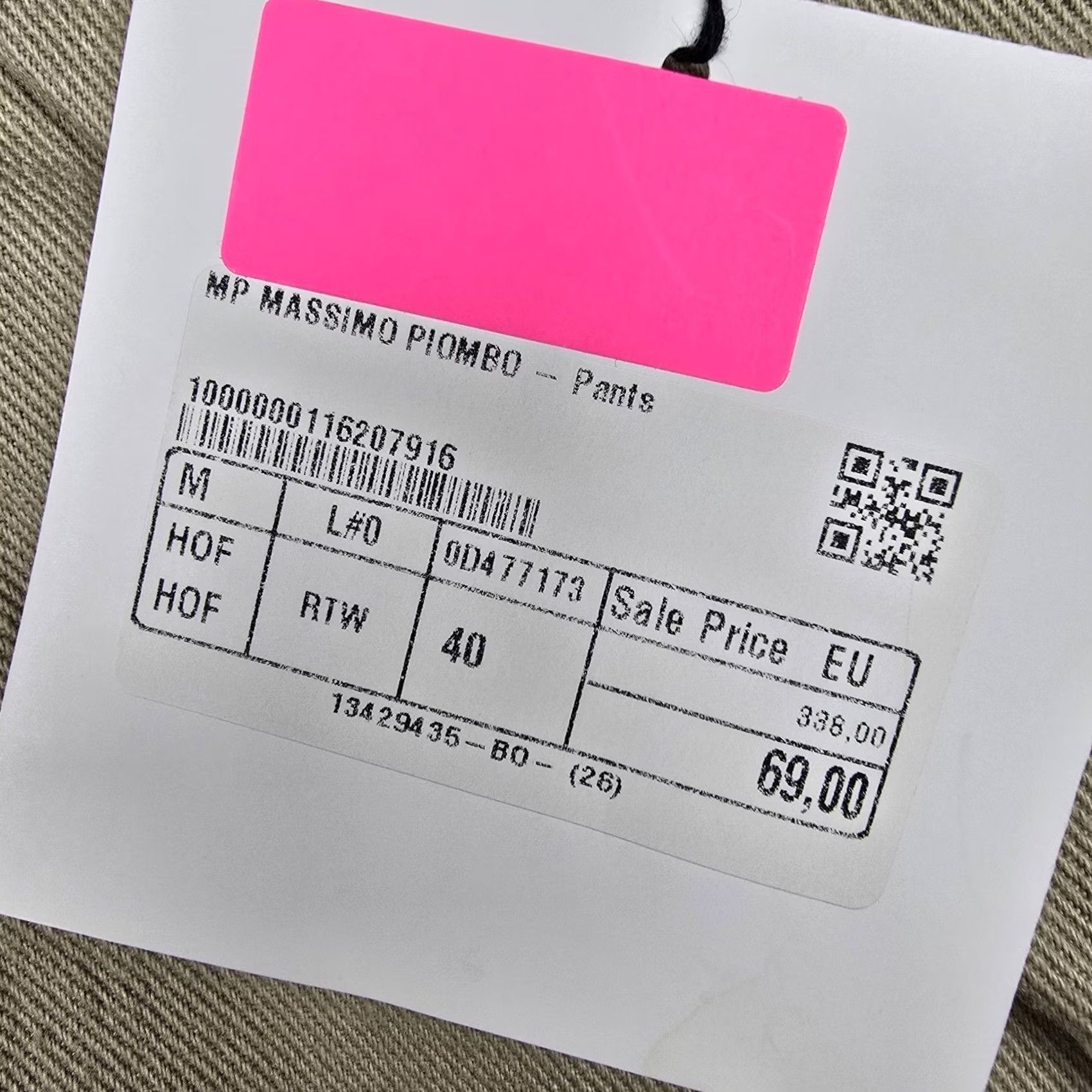 MP Massimo Piombo Massimo Piombo Alex 5 Pockets Jeans Mens Beige Denim Straight Italy New 34x34 Size US 40 / EU 56 - 4 Thumbnail