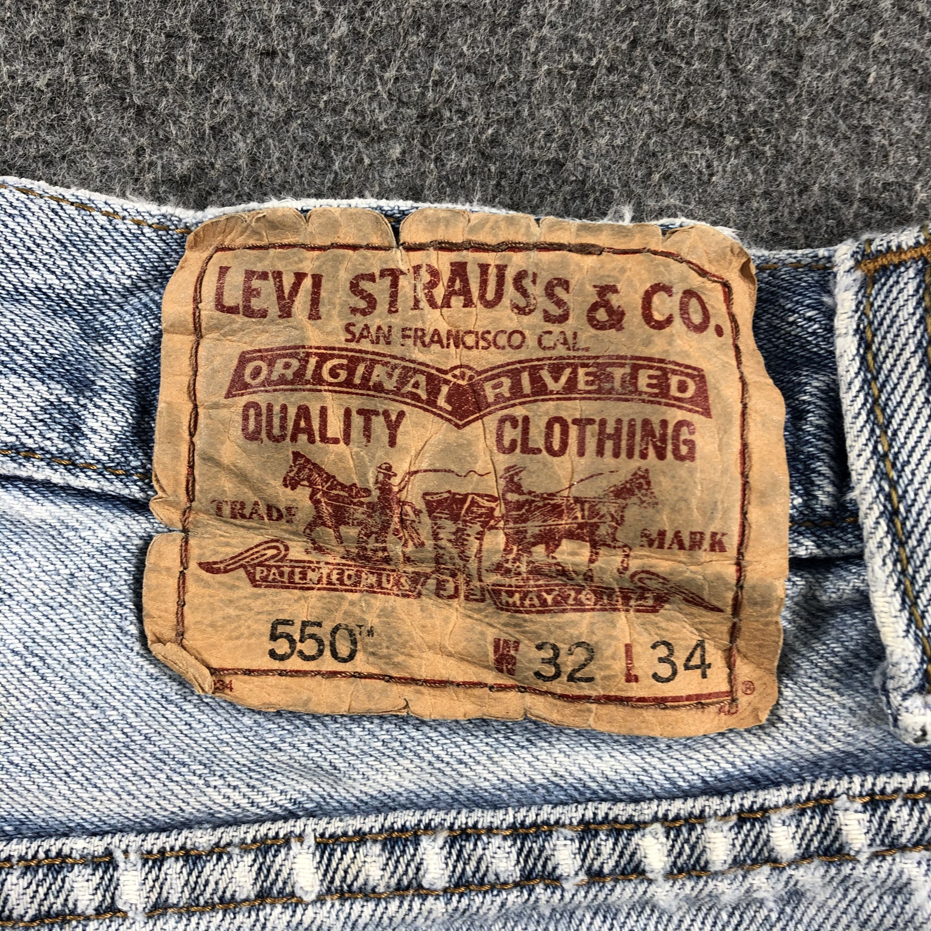 Levi's Vintage Blue Wash Levis 550 Jeans-J2595 Size US 31 - 5 Thumbnail