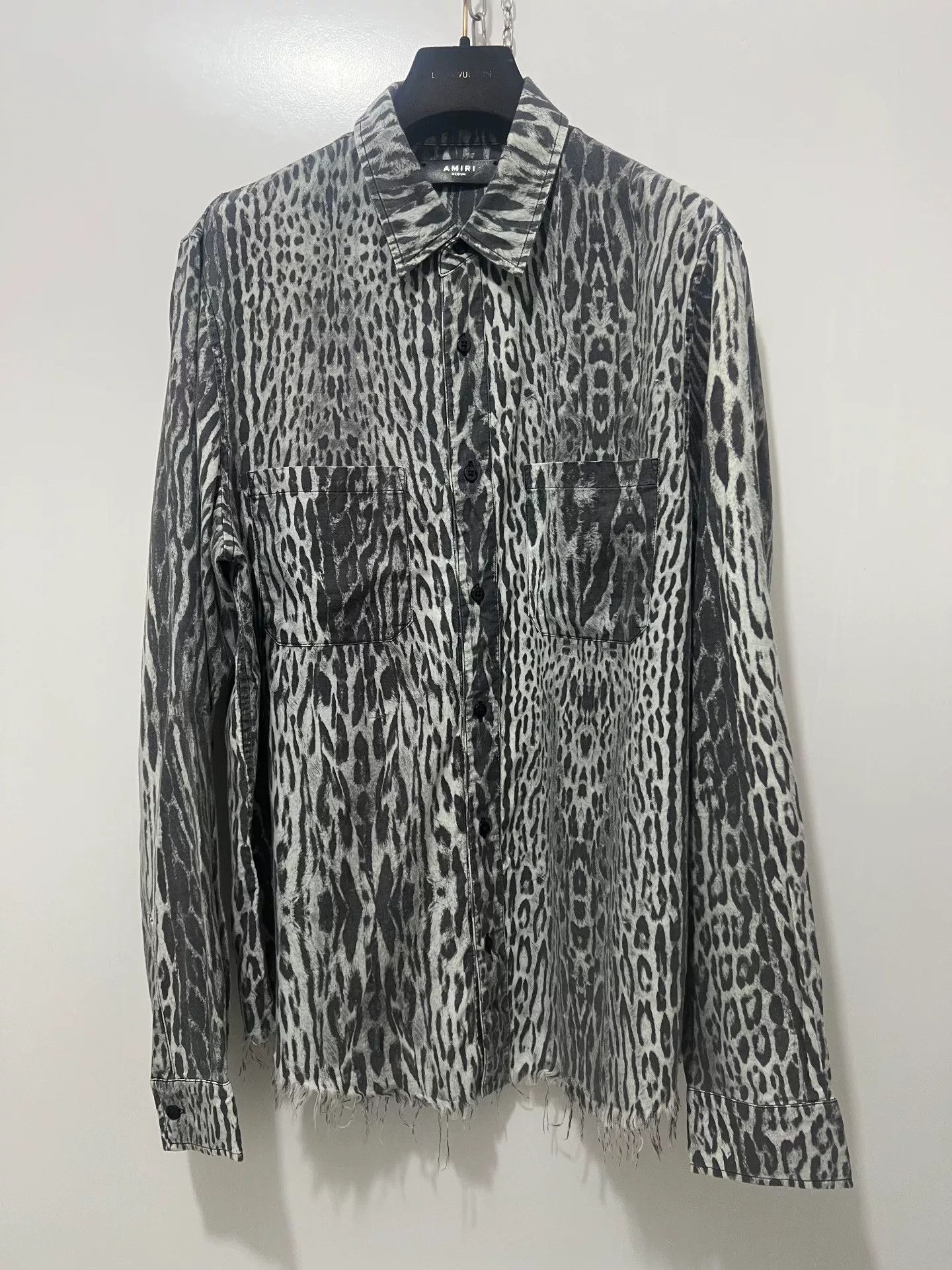 Amiri Amiri Men's Leopard Print Casual Shirt Size US M / EU 48-50 / 2 - 1 Thumbnail
