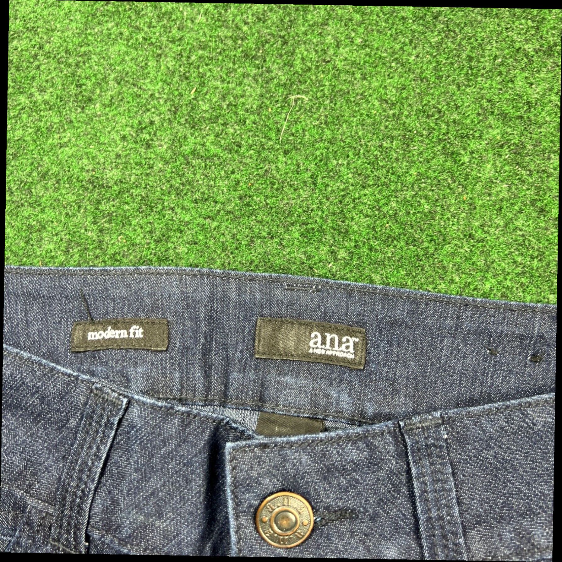 Vintage ANA A New Approach Modern Fit Trouser Blue Jeans Size 8 Measures 31x31 Size 30" / US 8 / IT 44 - 3 Thumbnail