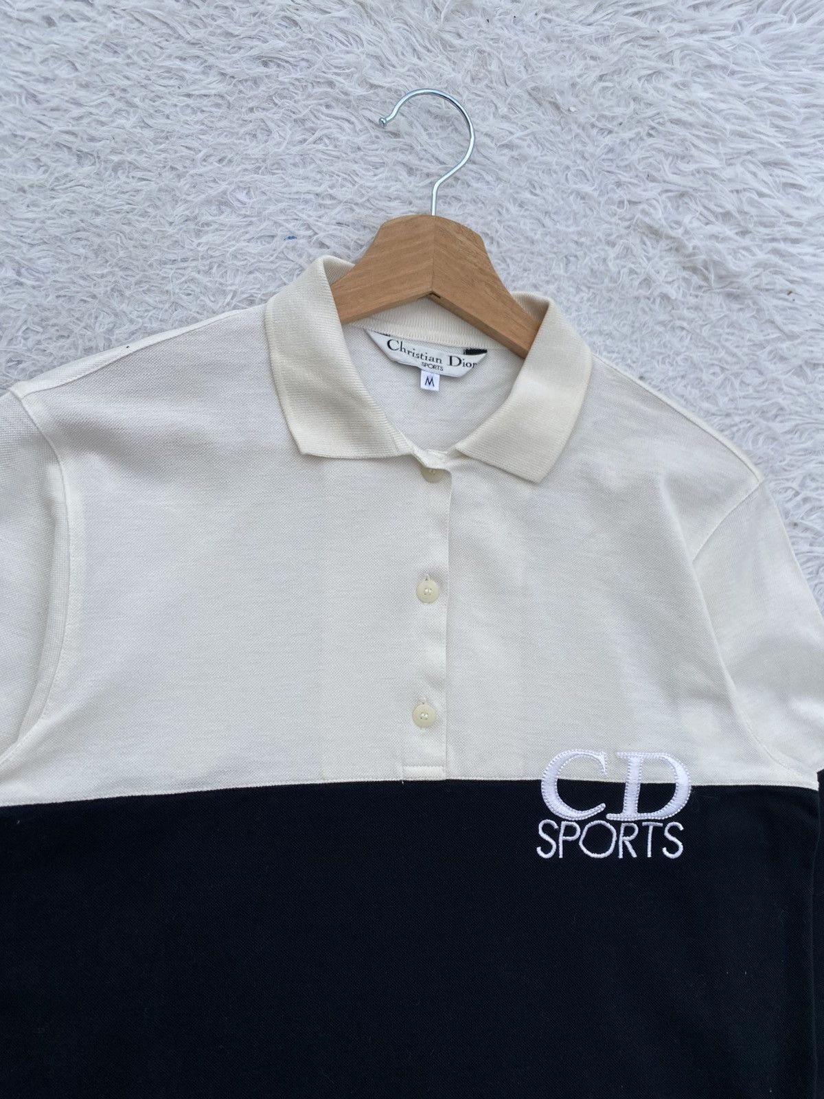Christian Dior Monsieur Rare Vintage 90s Christian Dior Sport Spellout Polo Shirt Size US M / EU 48-50 / 2 - 6 Thumbnail