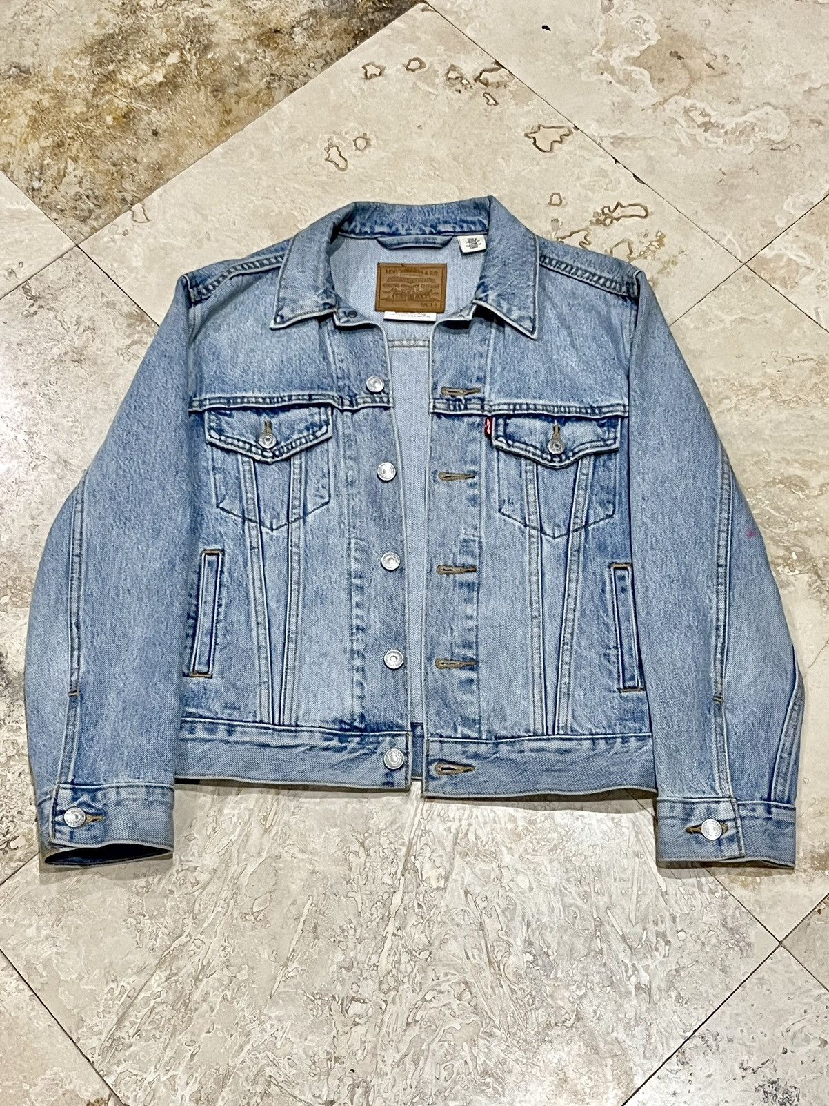 Levi's × Vintage Vintage Levi Big E Custom Koi Fish Jean Jacket Size US XS / EU 42 / 0 - 3 Thumbnail