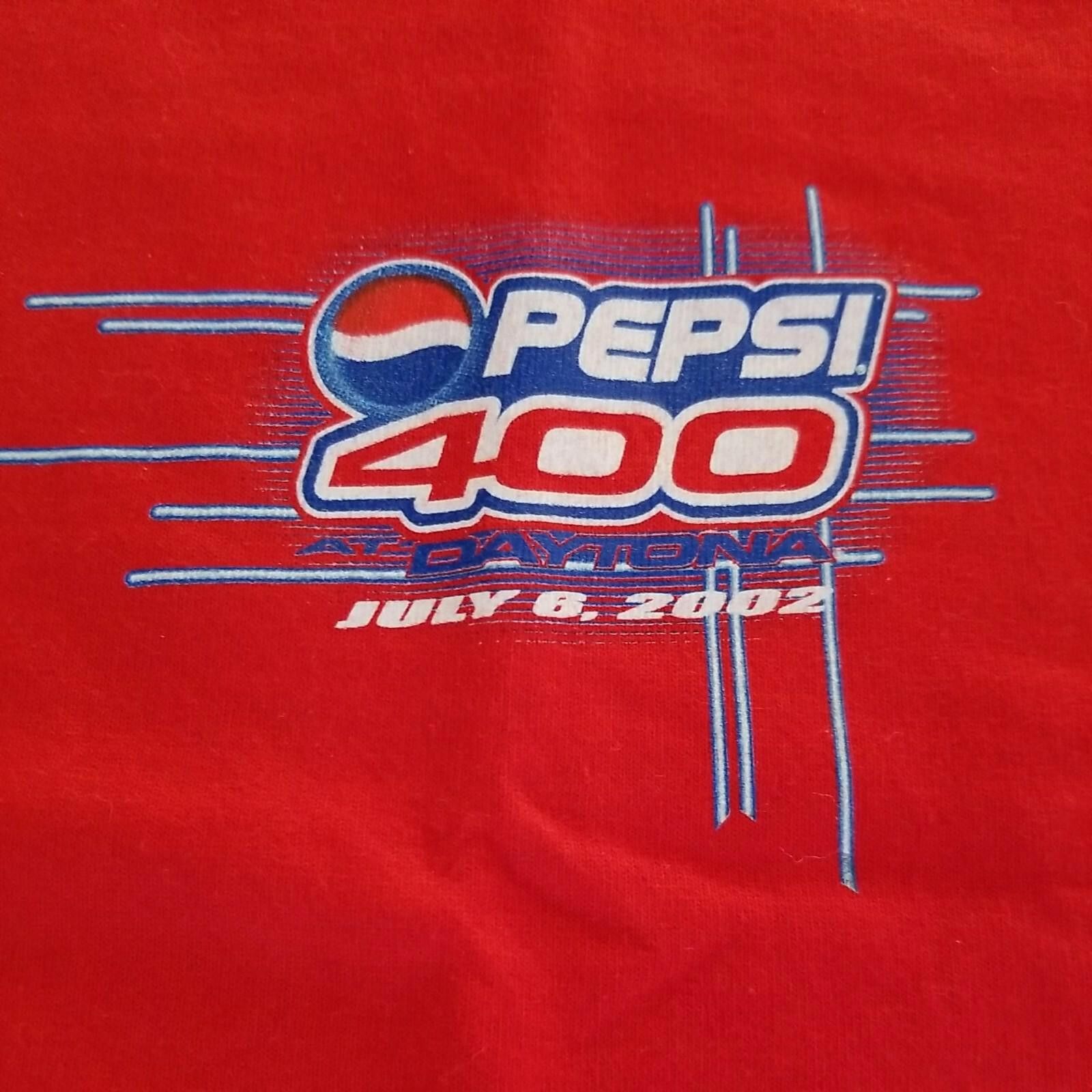 Fruit Of The Loom Y2K Nascar Pepsi 400 Daytona Beach Racing T-Shirt 2002 NEW Size US XL / EU 56 / 4 - 3 Thumbnail
