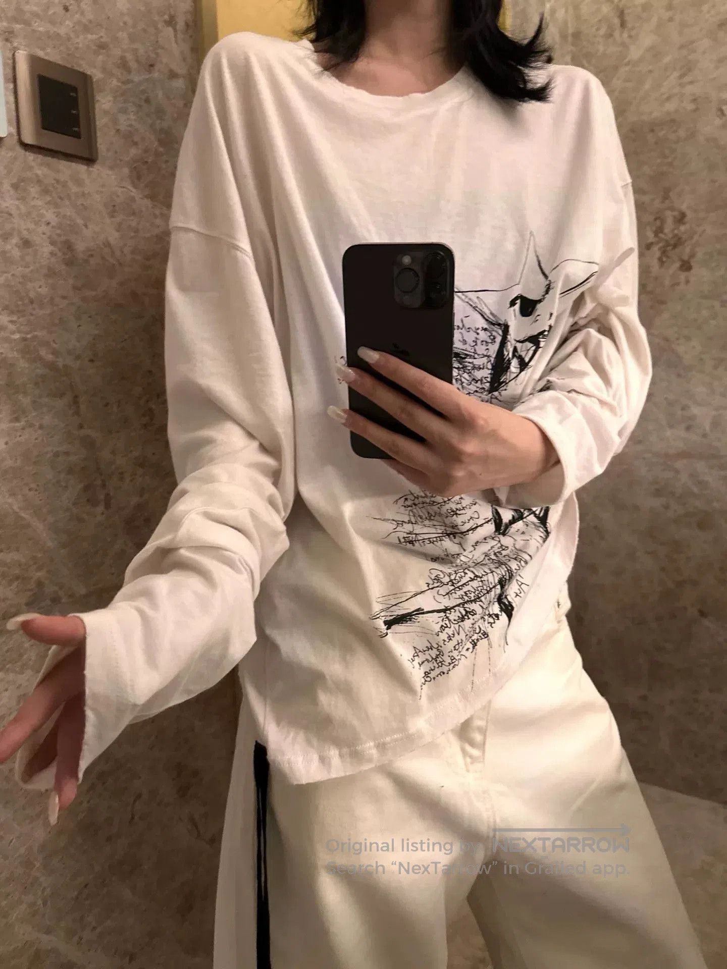 Ann Demeulemeester Ann Demeulemeester Sketchbook Boxy Long Sleeve T. Size M / US 6-8 / IT 42-44 - 7 Thumbnail
