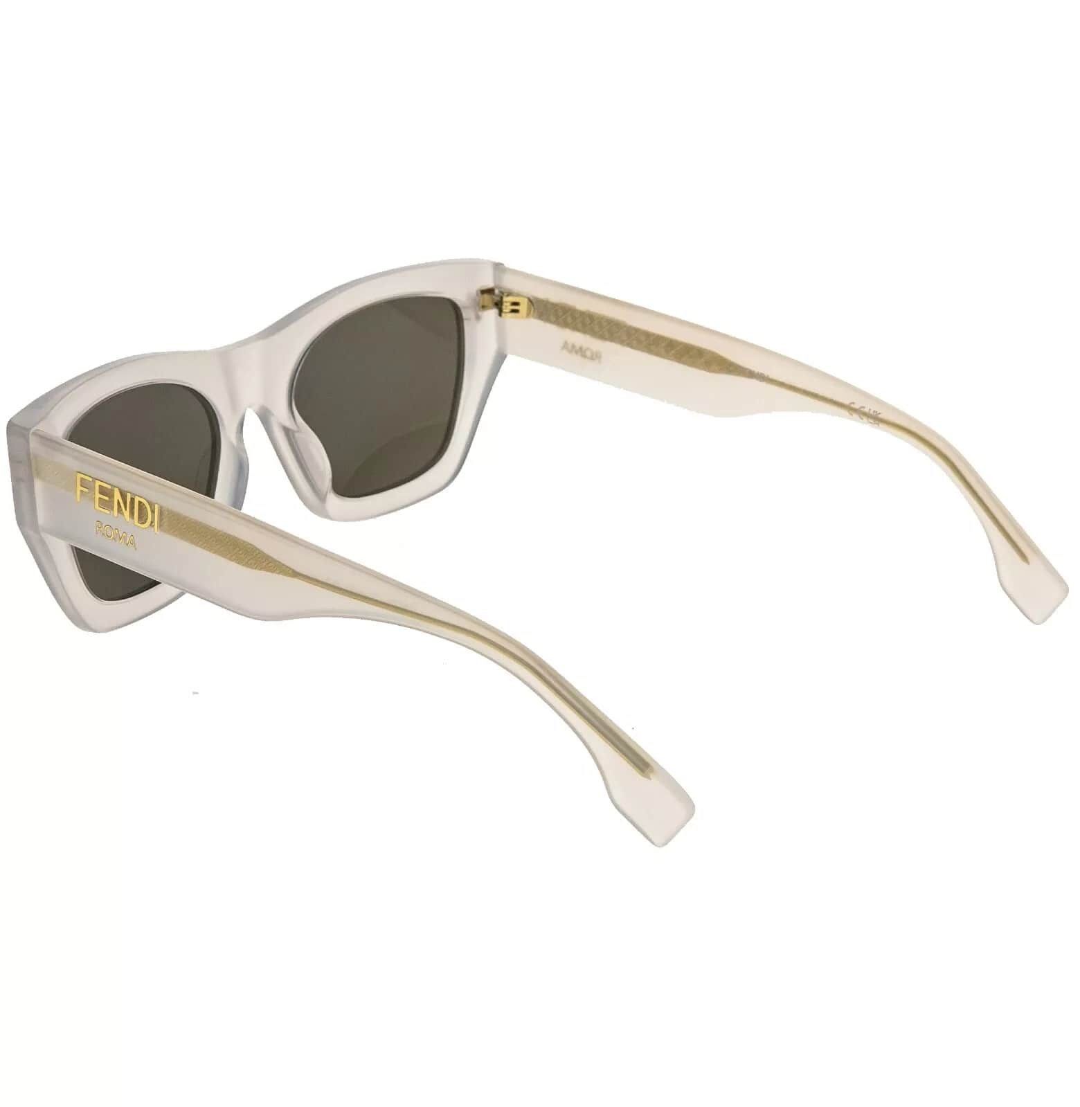 Fendi FENDI ROMA 40100 White Pearl Fashion Sunglasses FE40100I Size ONE SIZE - 8 Thumbnail