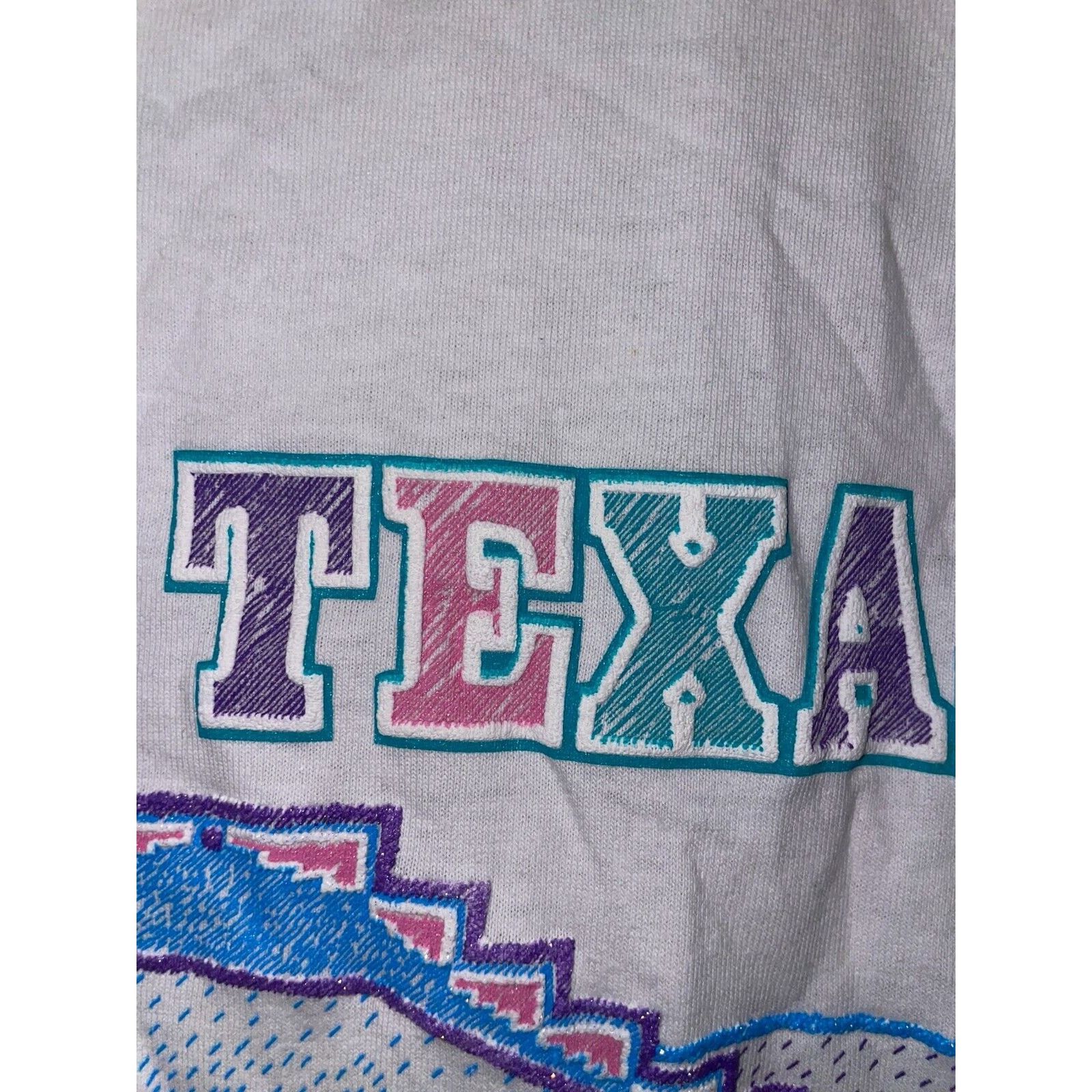 Jerzees Vintage Fiesta Texas San Antonio Shirt Graphic L White Tee Size US L / EU 52-54 / 3 - 7 Thumbnail