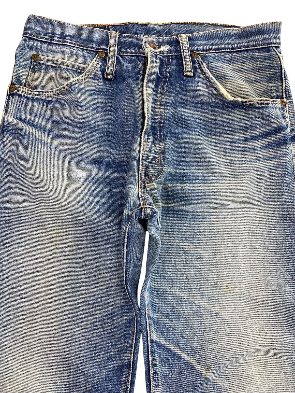 Big John Big John Faded Blue Style Wide Leg Jeans Raw Hem Size US 30 / EU 46 - 2 Thumbnail