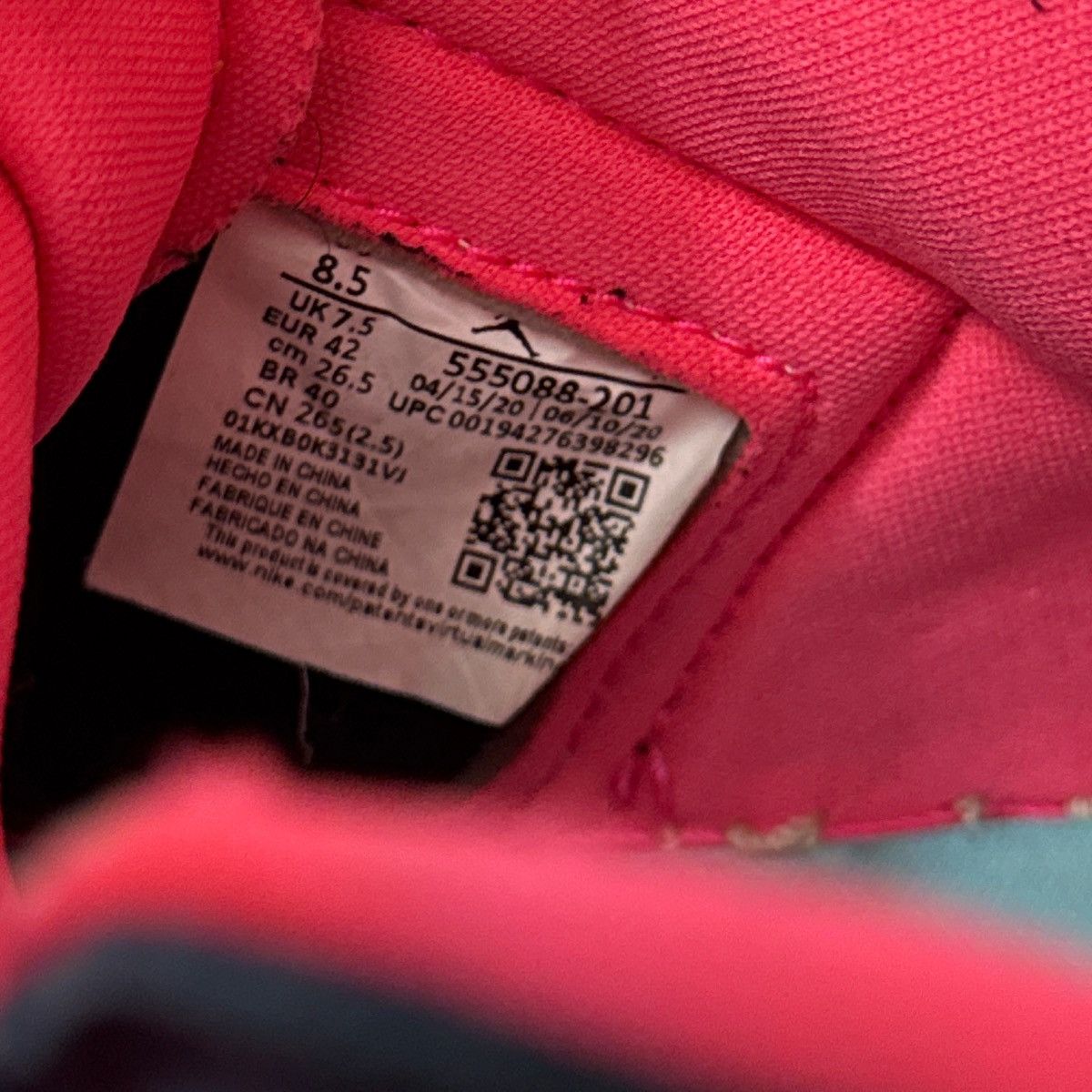 Jordan Brand × Nike 2020 Air Jordan Retro 1 'Tokyo Biohack' Size US 8.5 / EU 41-42 - 7 Thumbnail