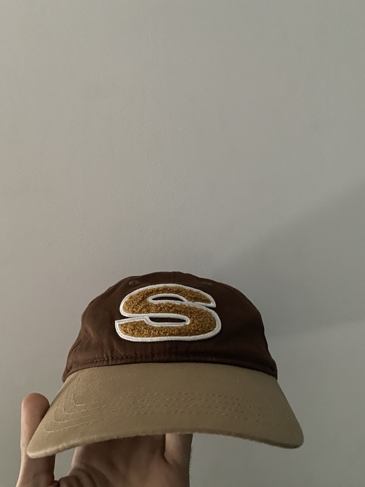 Stussy × Travis Scott Stussy Chenille S Low Pro Cap Brown