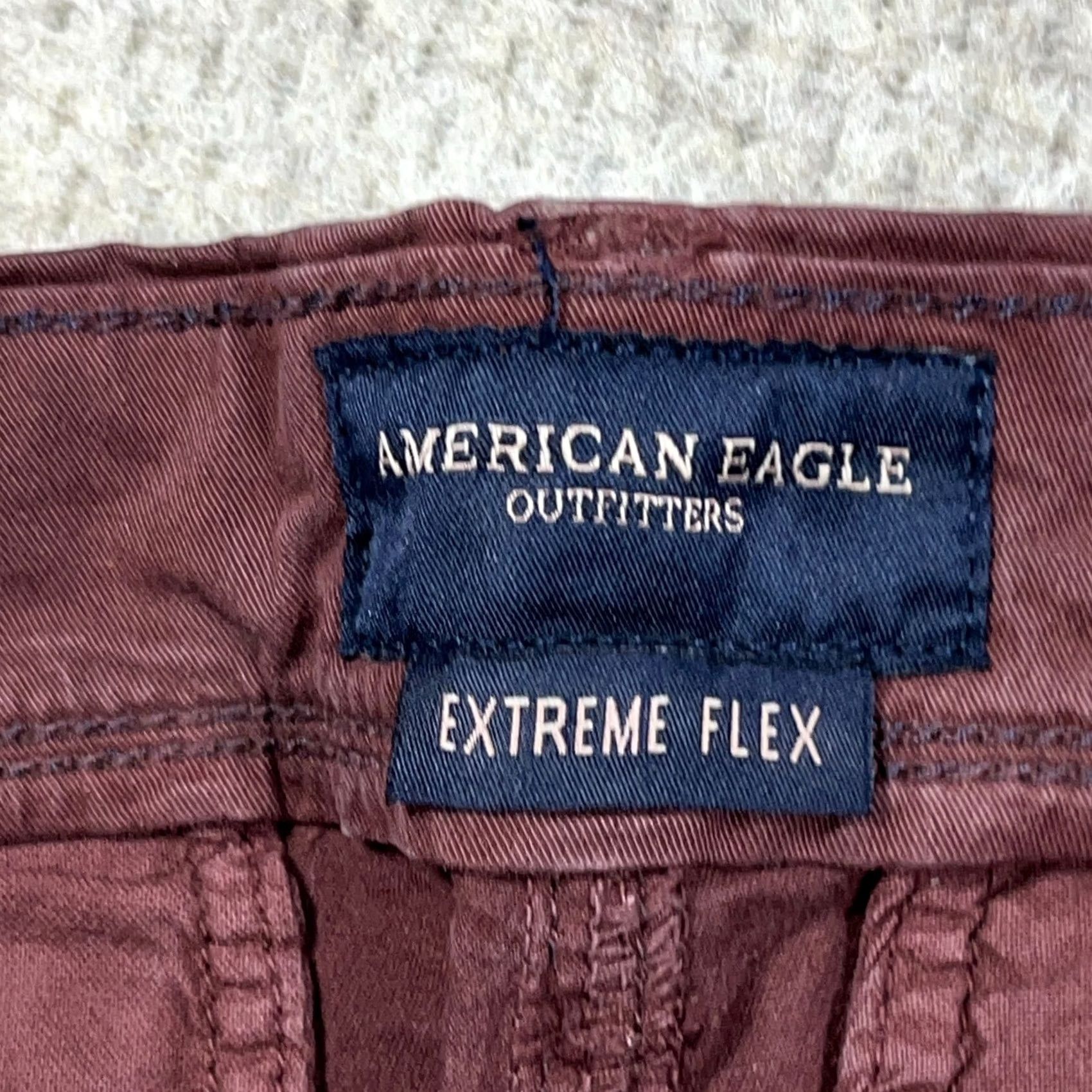American Eagle Outfitters American Eagle Outfitters Pants Men 31x30 Slim Fit Chino Purple Cotton Flat Front 5-Pocket Slant/Slash Pockets Dining Business Casual Formal Workwear Size US 31 - 7 Thumbnail