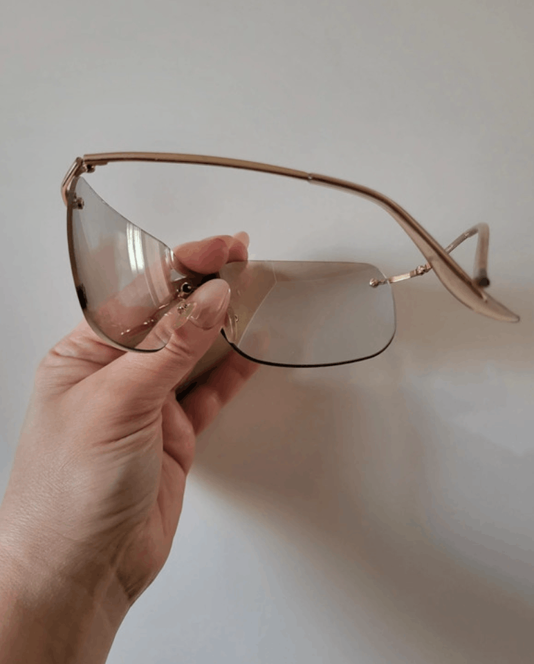 Dior DIOR Sunglasses Bowling Pop Rimless Shield Galliano Vintage Size ONE SIZE - 5 Thumbnail