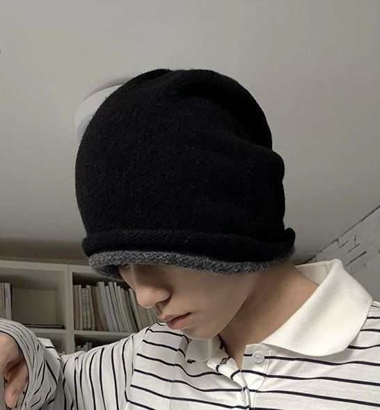 Japanese Brand Retro cleanfit vintage punk wool slouch beanie hat Size ONE SIZE - 3 Thumbnail