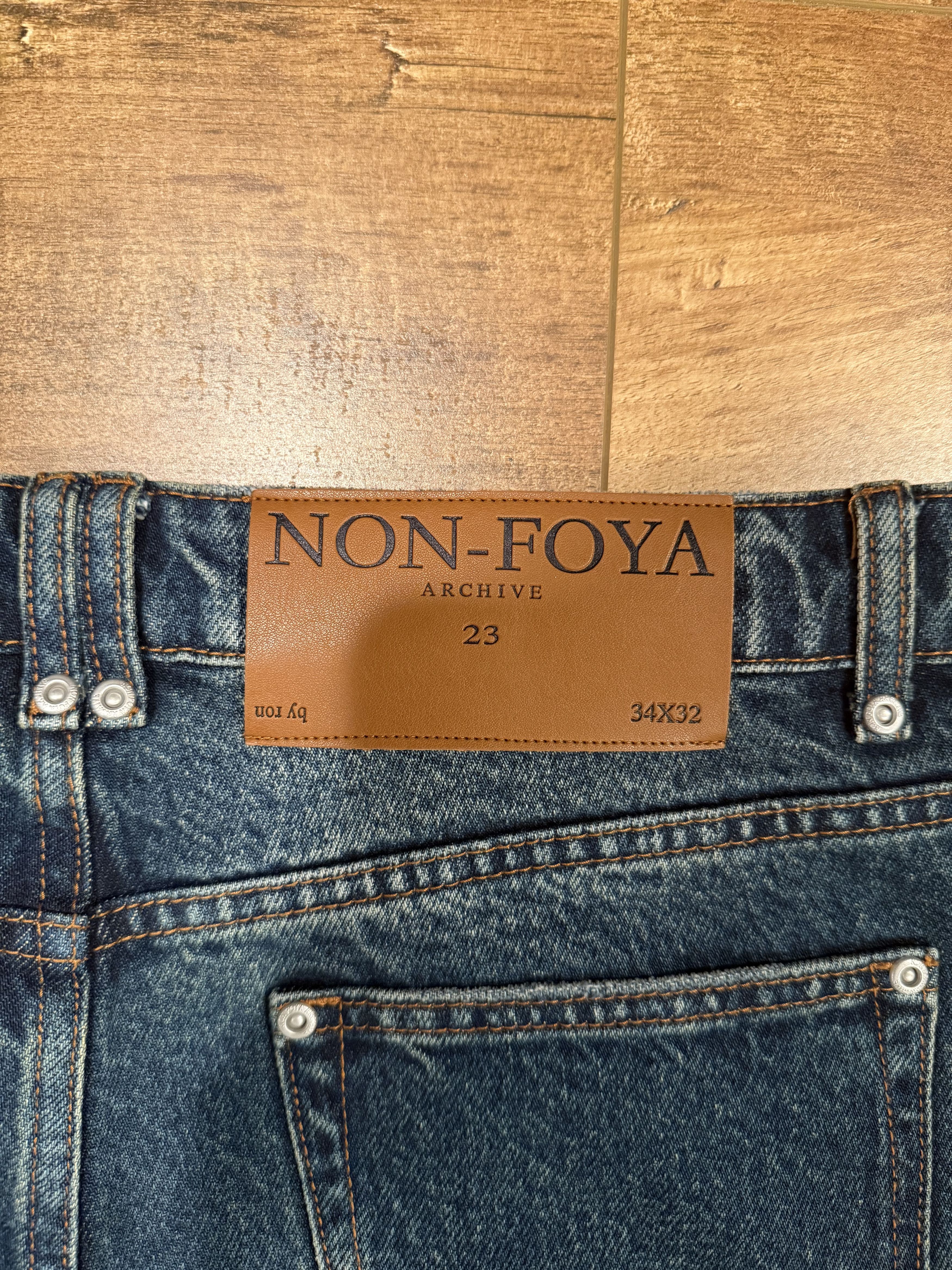Yuremane non foya archive washed navy denim Size US 34 / EU 50 - 4 Thumbnail