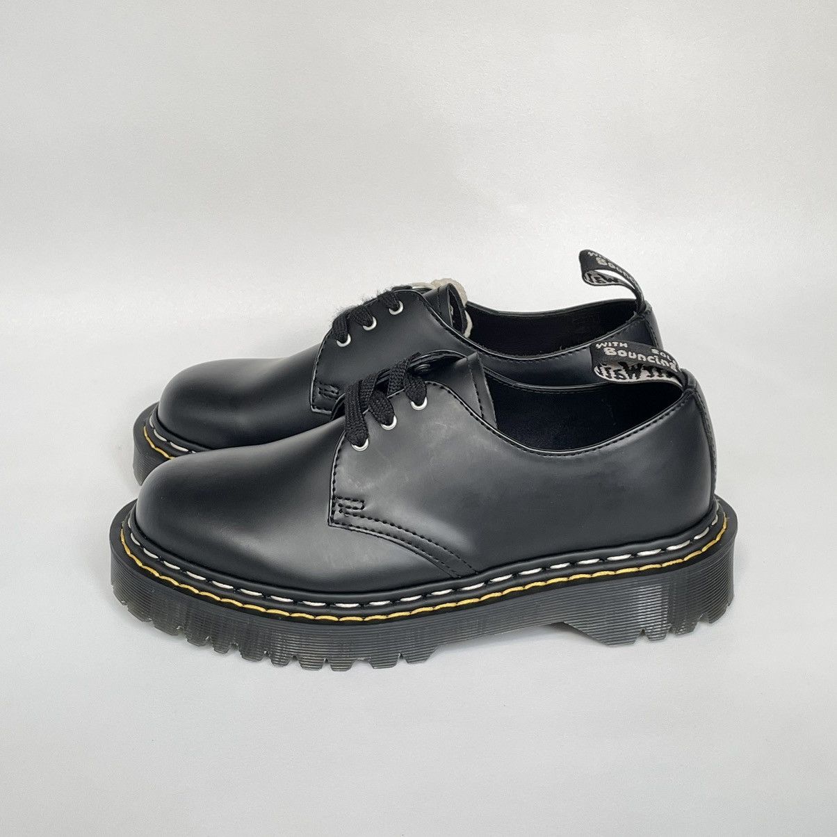 image of Dr Martens x Rick Owens ‘Bex 1461’ Black Leather Shoes, Women's (Size 8)