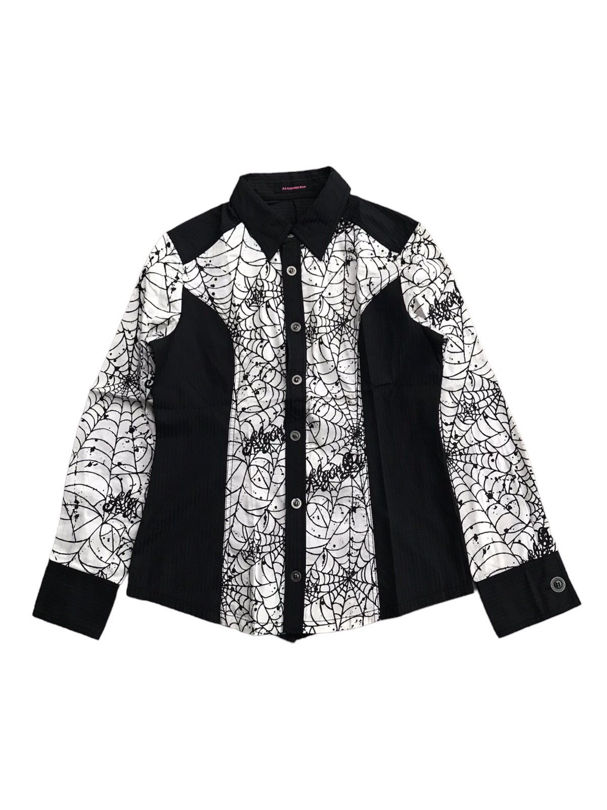 image of If Six Was Nine x Le Grande Bleu L G B Algonquins Spyderweb Gothic Shirt in Black (Size Medium)