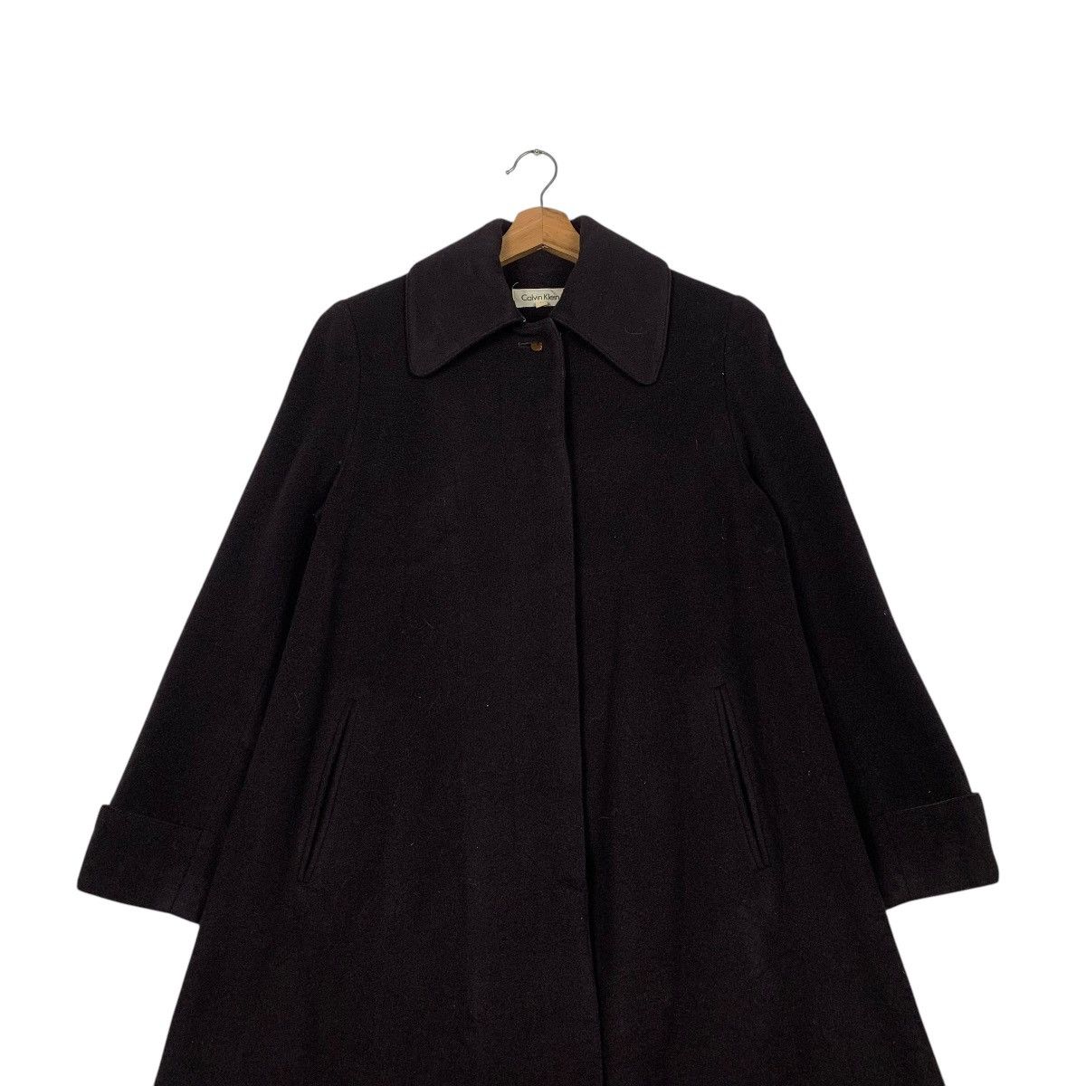 Calvin Klein Calvin Klein Cahmere Overcoat Size S / US 4 / IT 40 - 3 Thumbnail