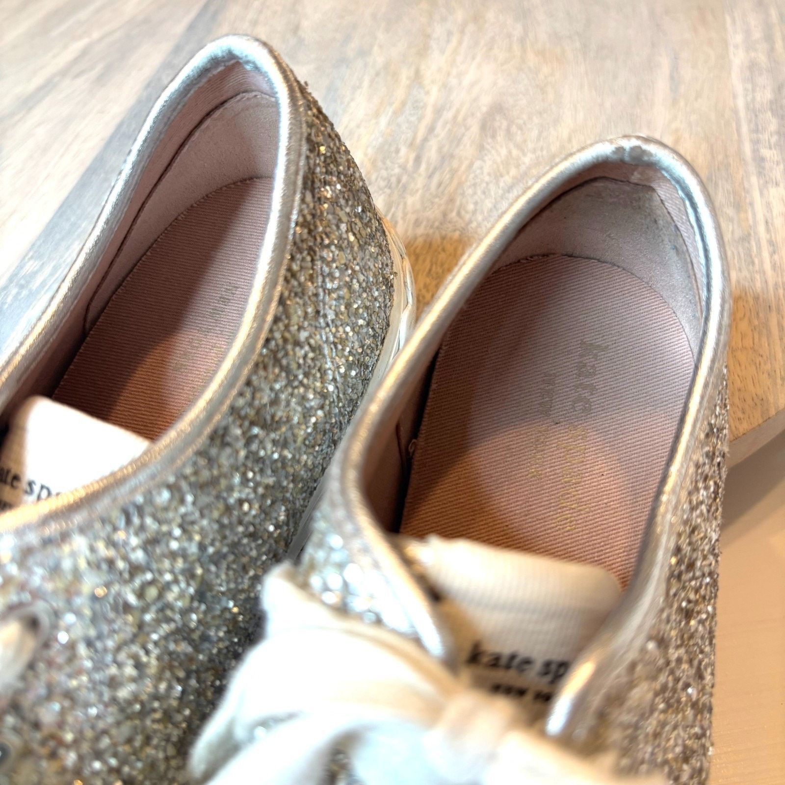 Kate Spade Kate Spade Glitter Sneakers Silver Sparkle Women’s Size 6.5 Size US 6.5 / IT 36.5 - 8 Thumbnail