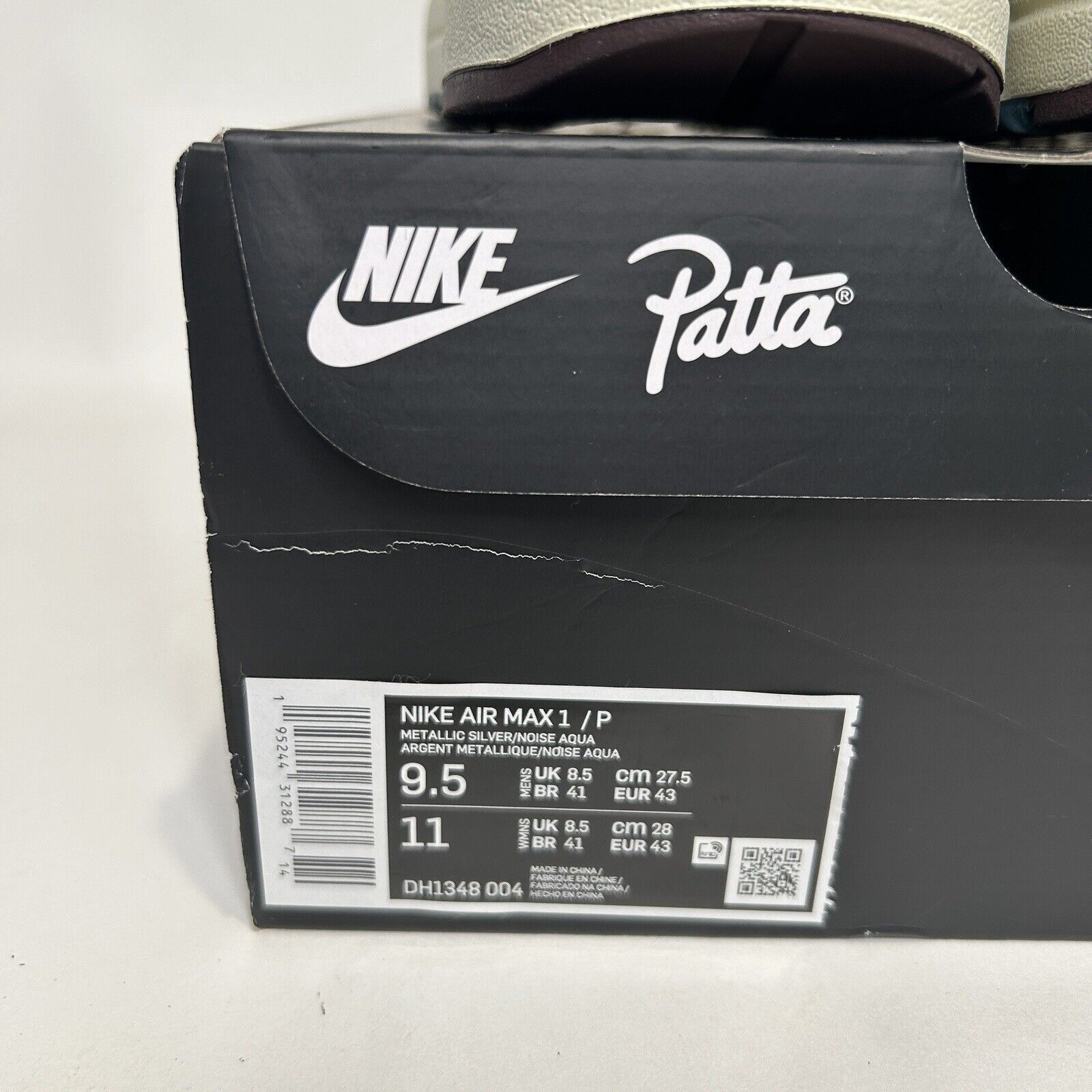 Nike Nike x Patta Air Max 1 “Noise Aqua” With Bracelet 2024 Size US 9.5 / EU 42-43 - 5 Thumbnail