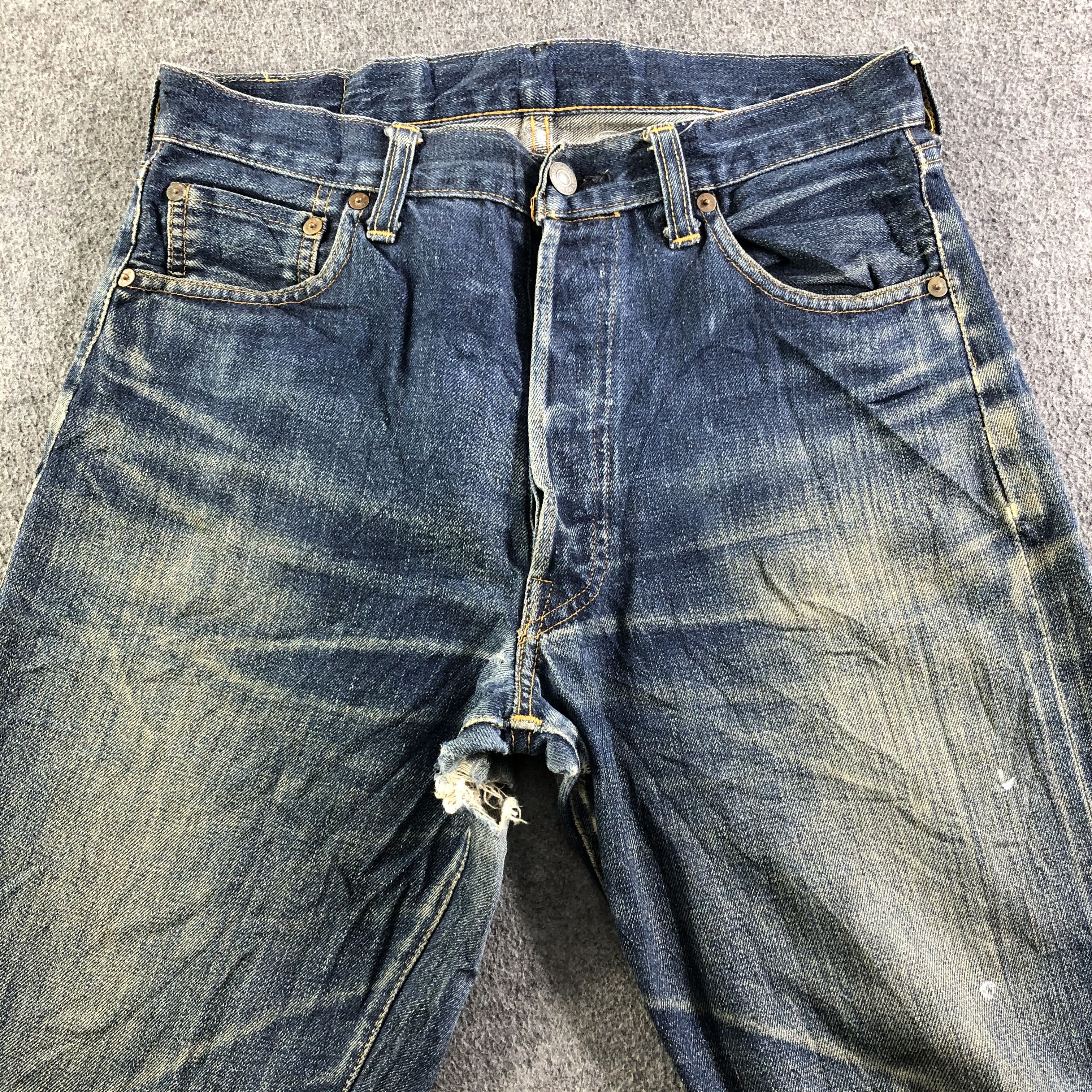 Levi's Vintage Blue Wash Levis 501 Jeans-J3729 Size US 30 / EU 46 - 3 Thumbnail