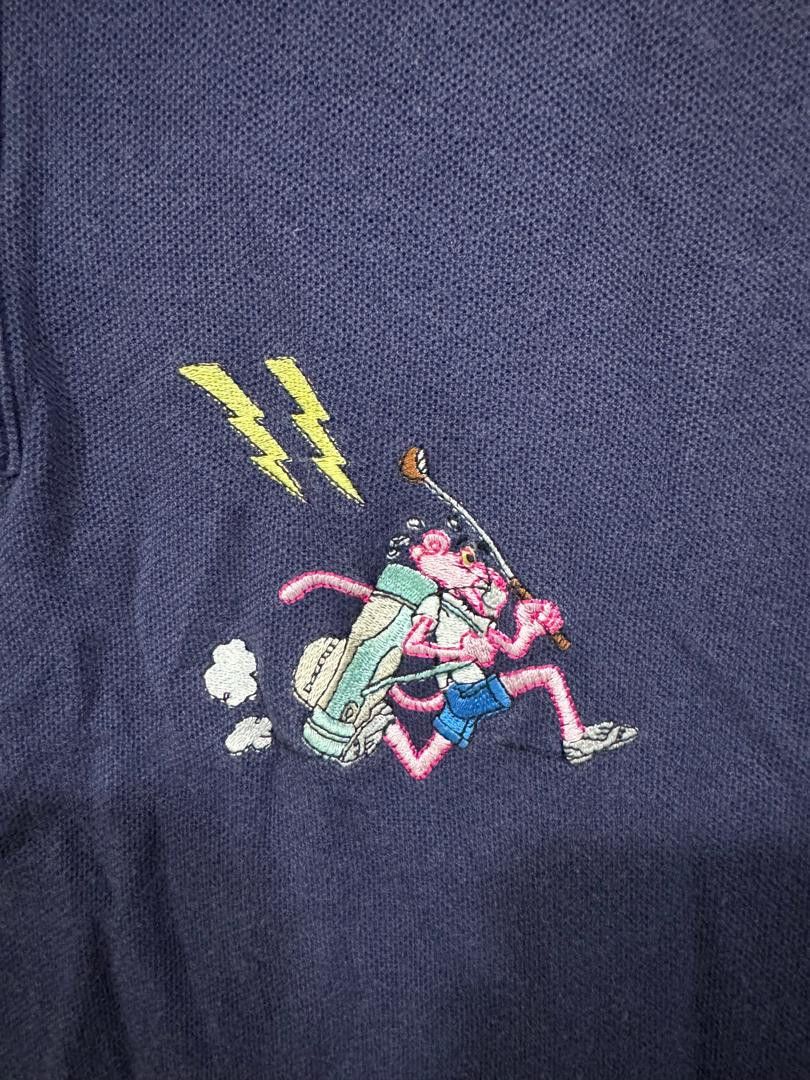 Cartoon Network Vintage 1993 Pink Panther Polo Tee Size US L / EU 52-54 / 3 - 3 Thumbnail