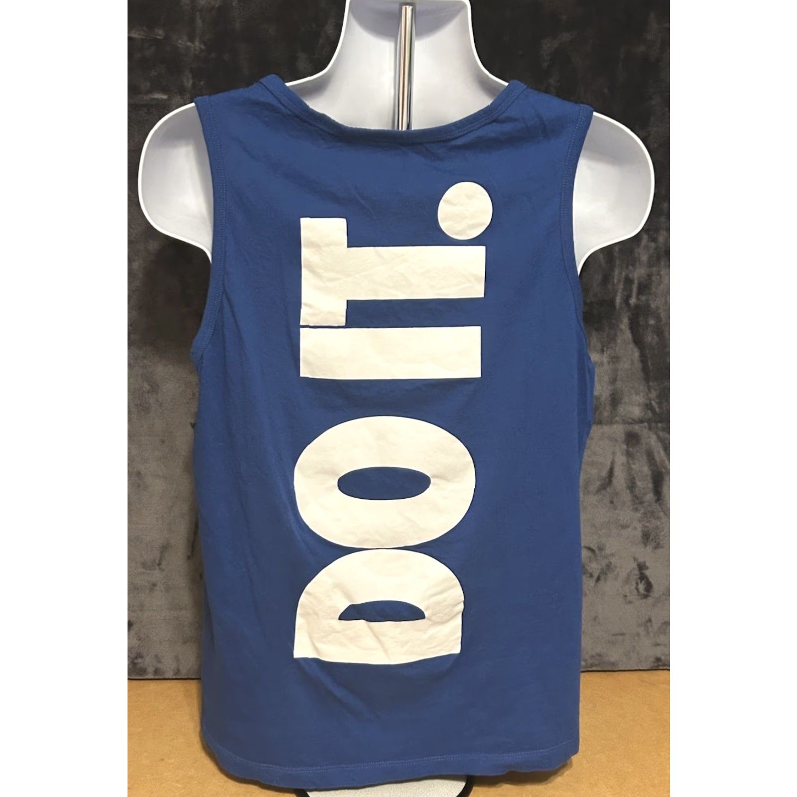 Nike Nike Tank Top Just Do It Men L Blue Double Sided Big Script The Nike Tee Size US L / EU 52-54 / 3 - 6 Thumbnail