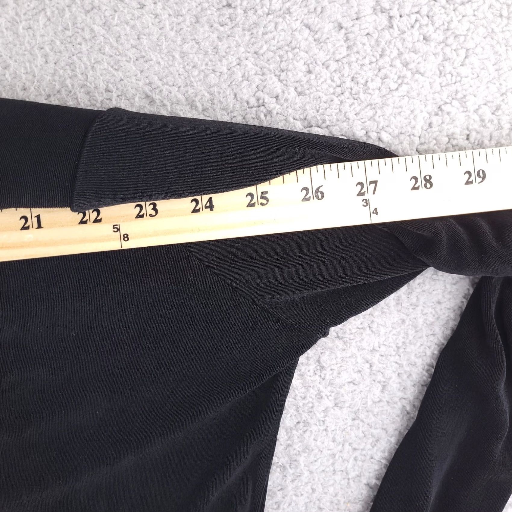 FLAX FLAX Shirt Womens Black Acetate Lycra Blouse No Iron Stretch Vintage: No Size L / US 10 / IT 46 - 4 Thumbnail