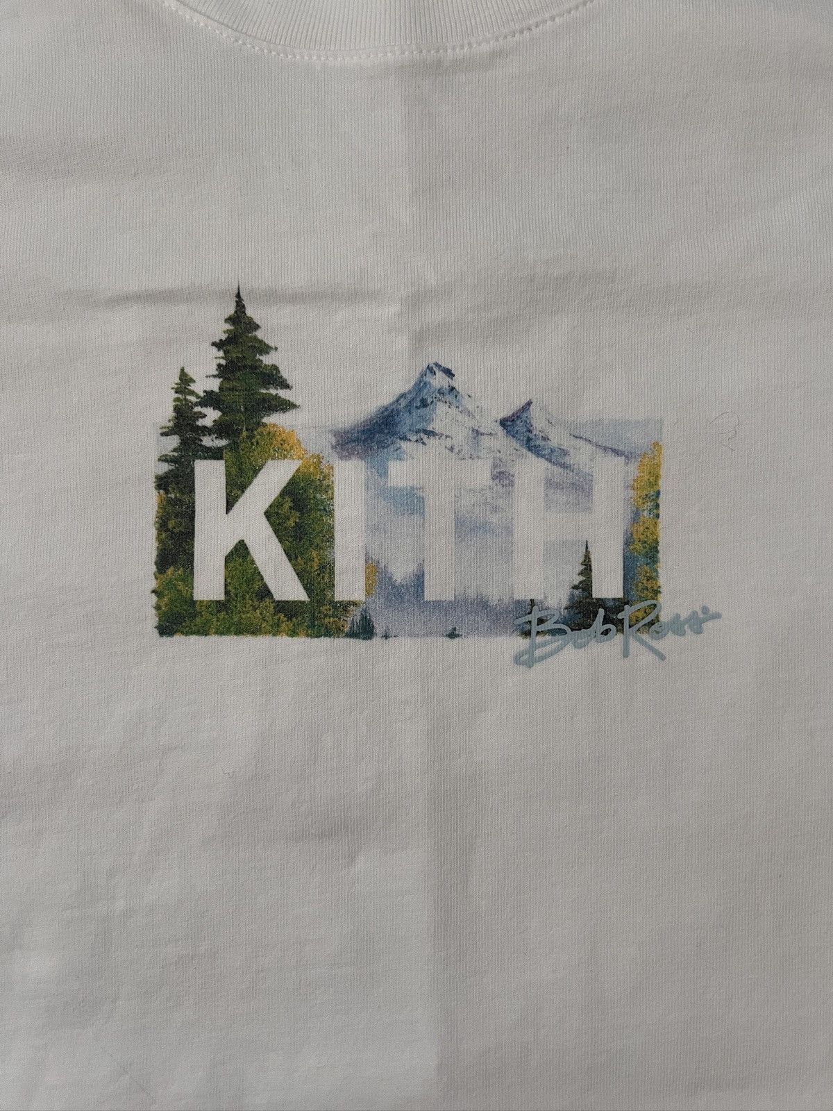 Kith Kith X Bob Ross Box Logo Tee White Large Size US L / EU 52-54 / 3 - 3 Thumbnail