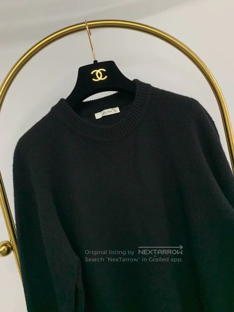 The Row The Row Black crewneck wool cashmere sweater Size XS / US 0-2 / IT 36-38 - 2 Thumbnail