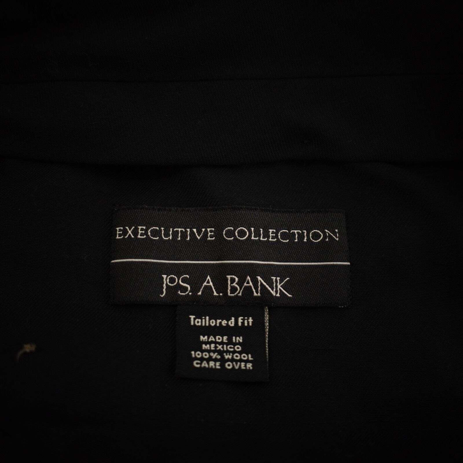 Jos. A. Bank Jos A Bank Executive Tailored Gray Sharkskin Wool Flat Front Size 40R - 4 Thumbnail