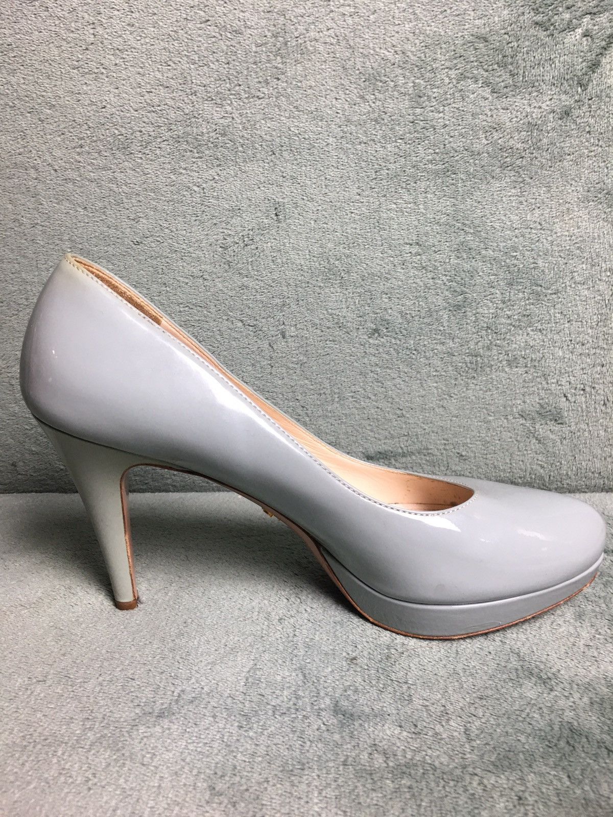 Prada PRADA Grey Patent Leather Heels Pumps EU 38 Size US 8 / IT 38 - 6 Thumbnail