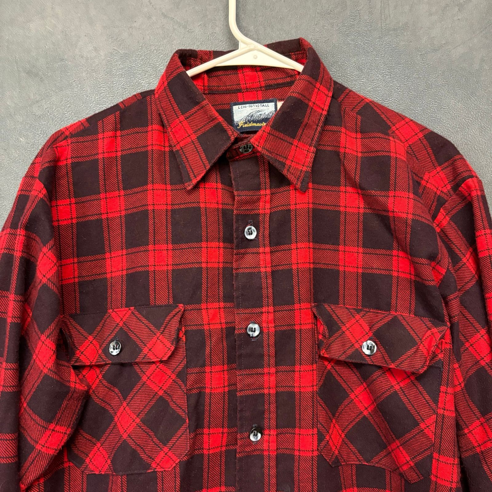 Fieldmaster Fieldmaster Flannel Plaid Shirt Fisherman Hiking USA Made Size US L / EU 52-54 / 3 - 4 Thumbnail