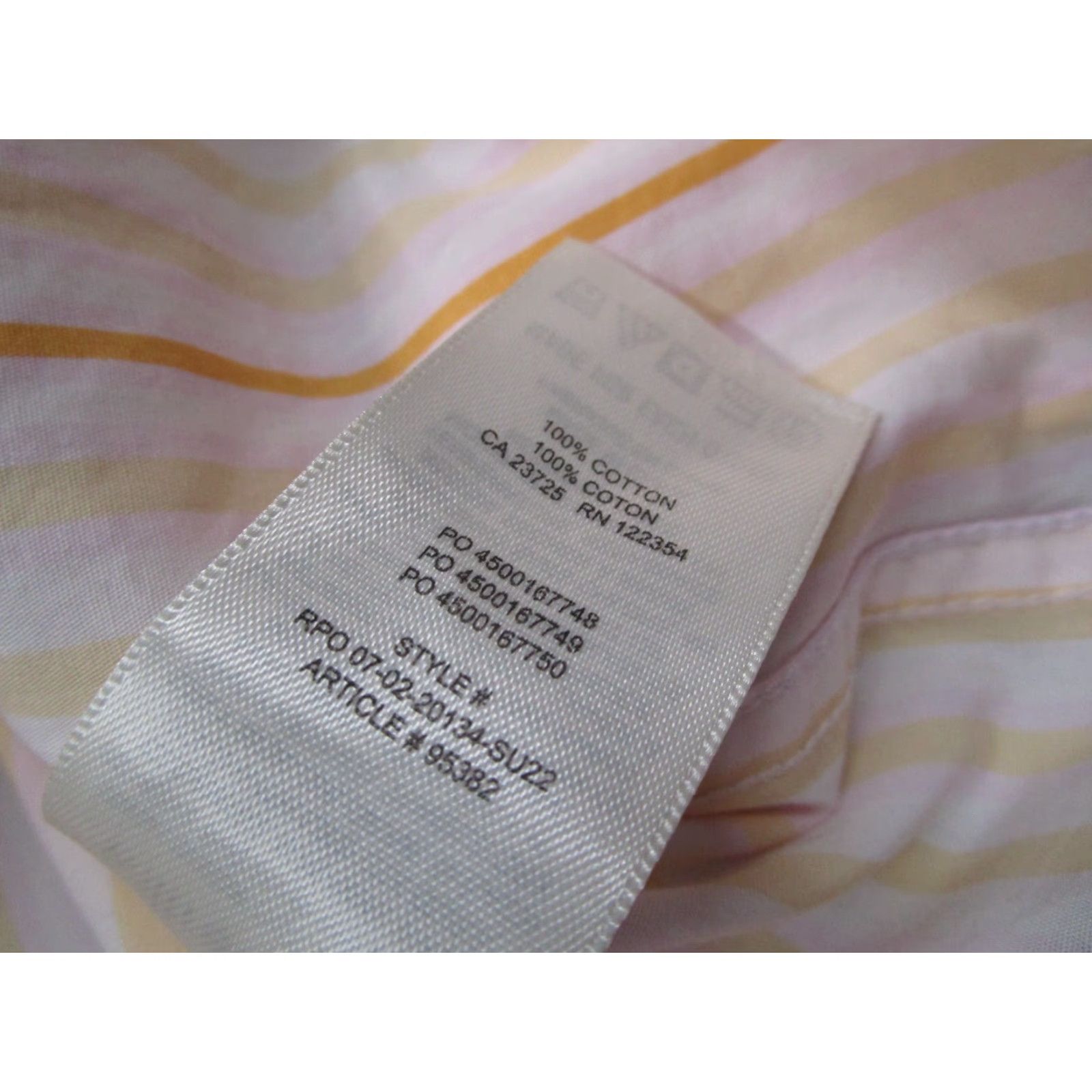 Aritzia Aritzia Wilfred Free Shirt Womens 2XS Yellow Lilac Button Up Relaxed Barlowe Size XXS / US 00 / IT 34 - 5 Thumbnail
