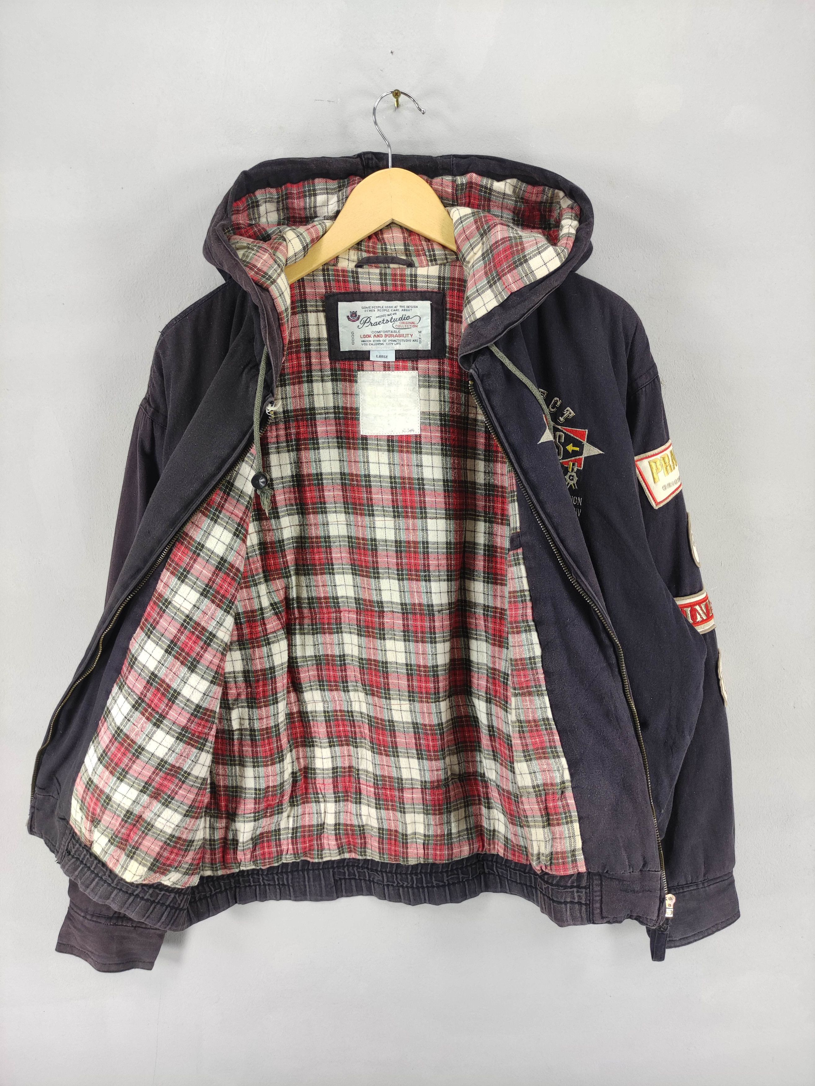 Vintage Vintage Pract Studio Patch Faded Jacket Hoodie Zipper Size US L / EU 52-54 / 3 - 8 Thumbnail